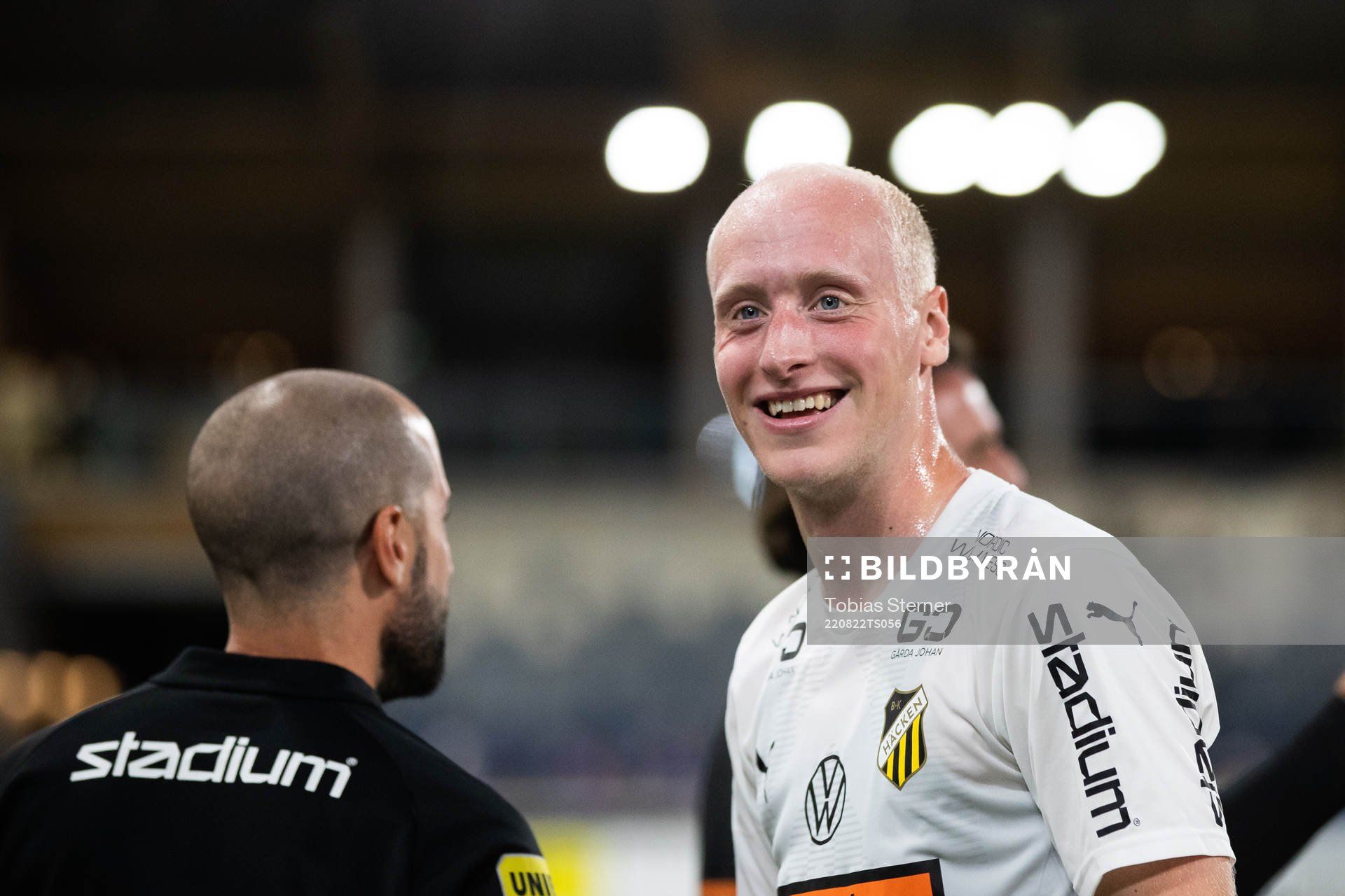 Häckens Valgeir Fridriksson jublar