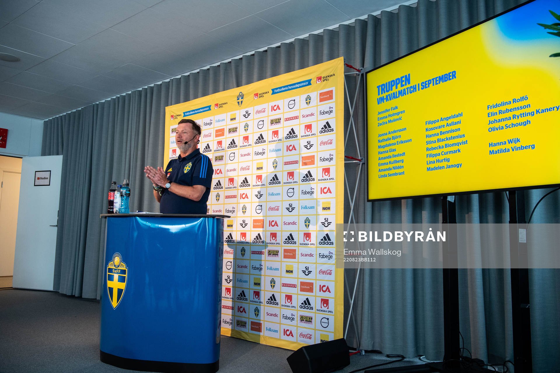 Peter Gerhardsson, head coach of the Swedish women's