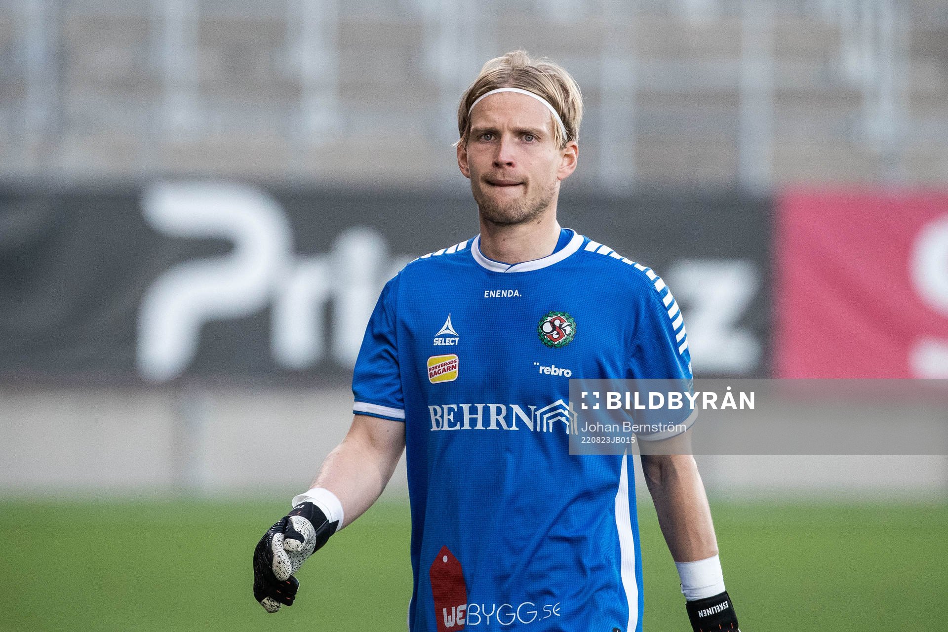 Örebros målvakt William Eskelinen deppar