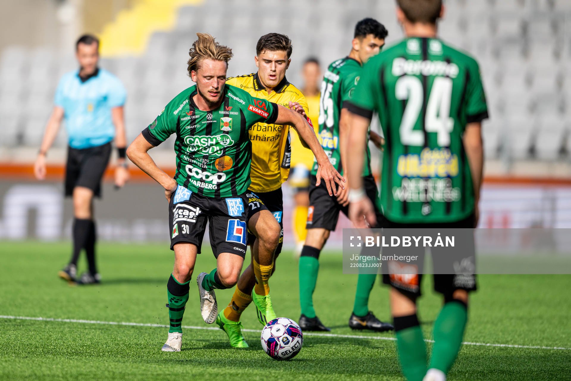 Varbergs Joel Sundström och Elfsborgs Besfort Zeneli