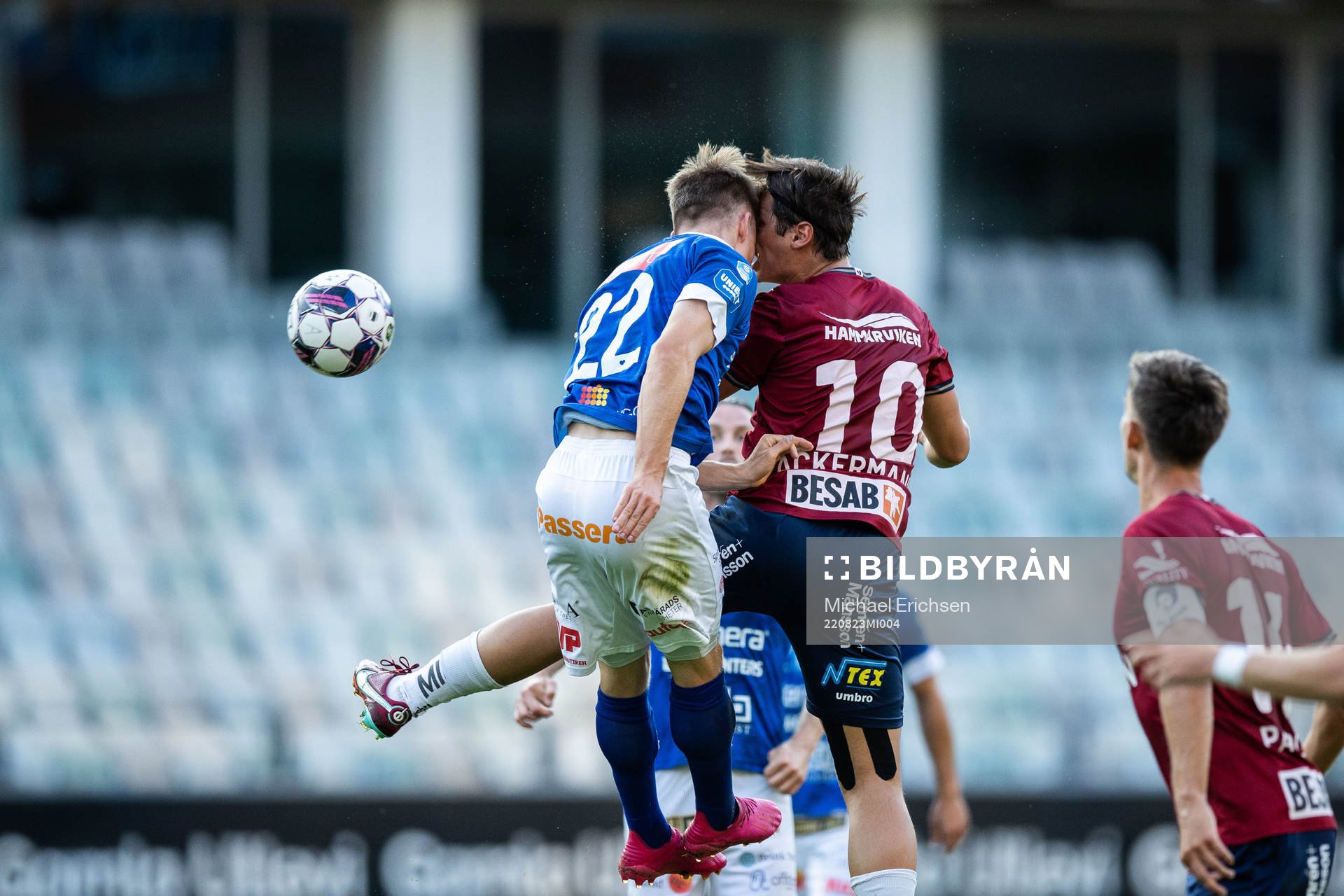 Norrbys Gustav Berggren och Örgrytes Kevin Ackermann