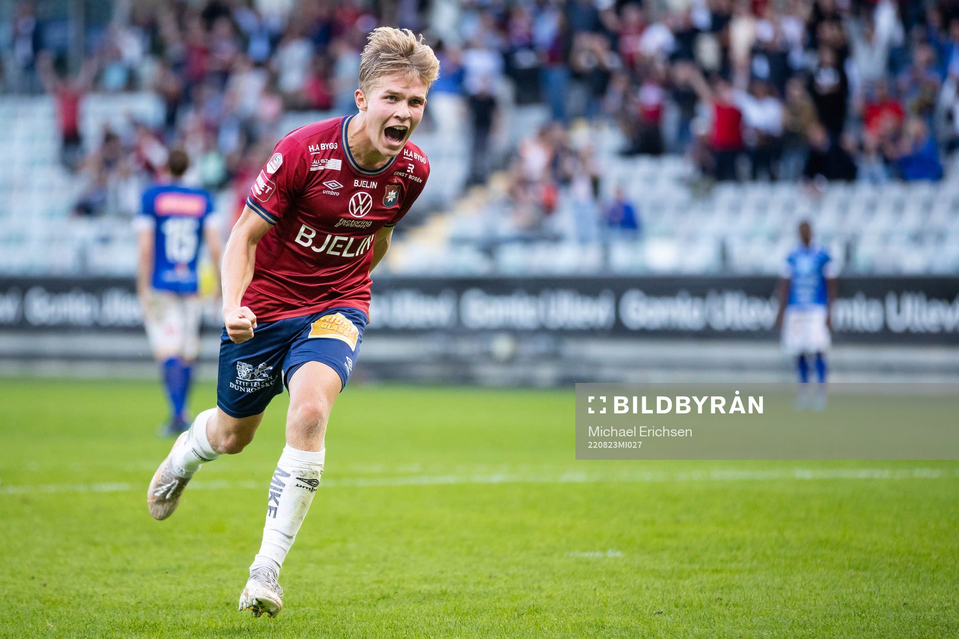 Örgrytes Isak Dahlqvist jublar