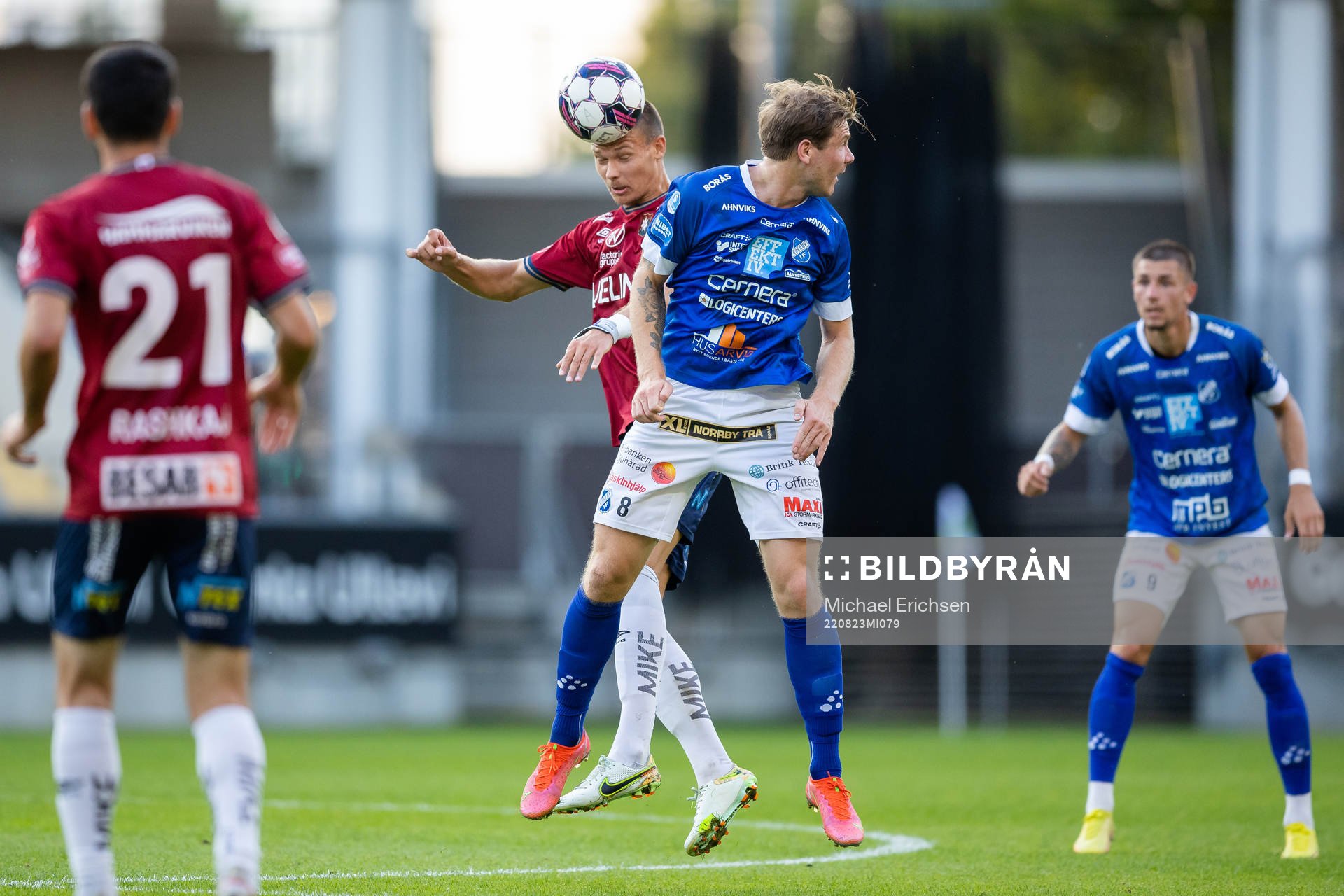 Örgrytes Arvid Brorsson i nickduell med Norrbys Nicklas