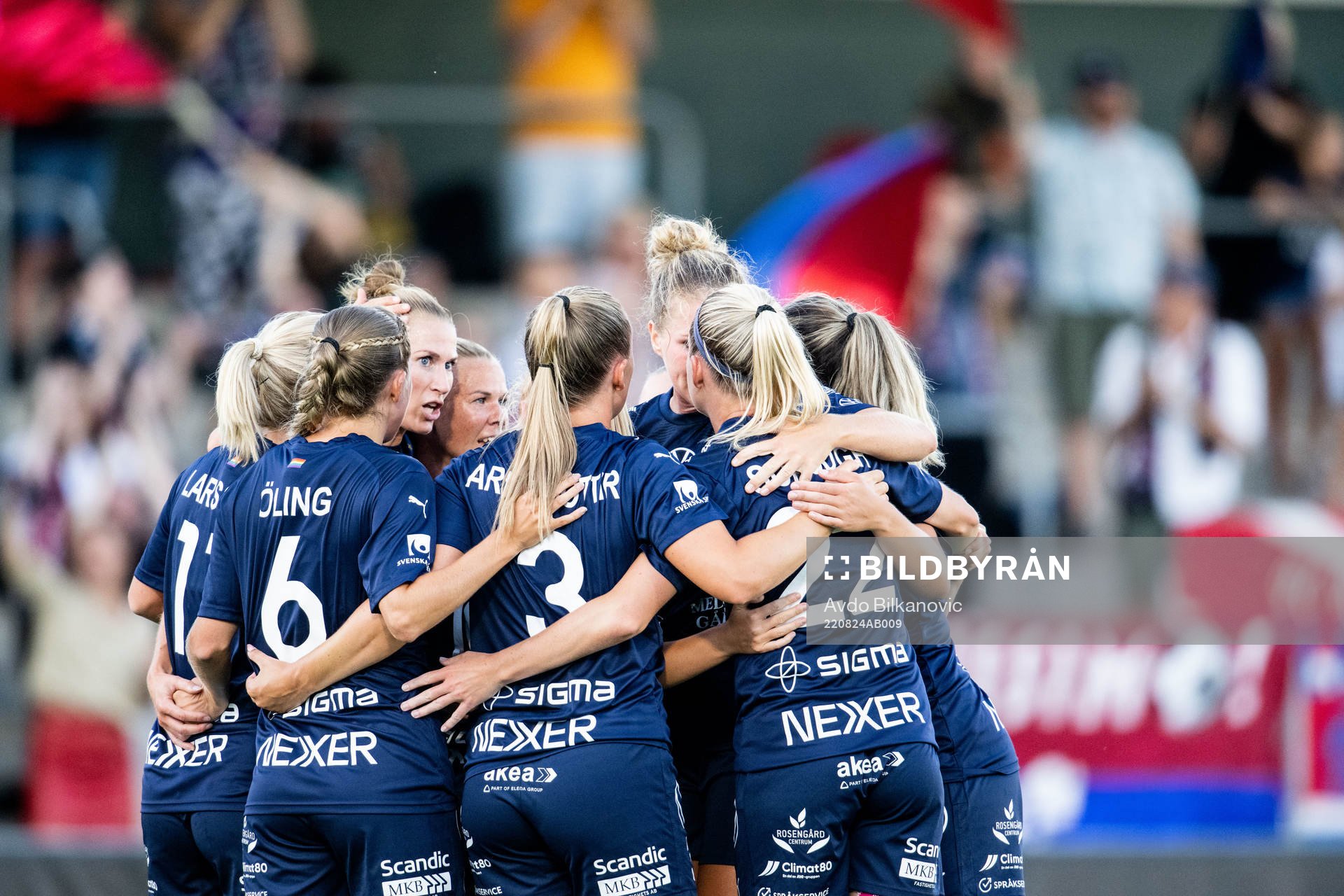 FC Rosengårds Rebecca Knaak jublar