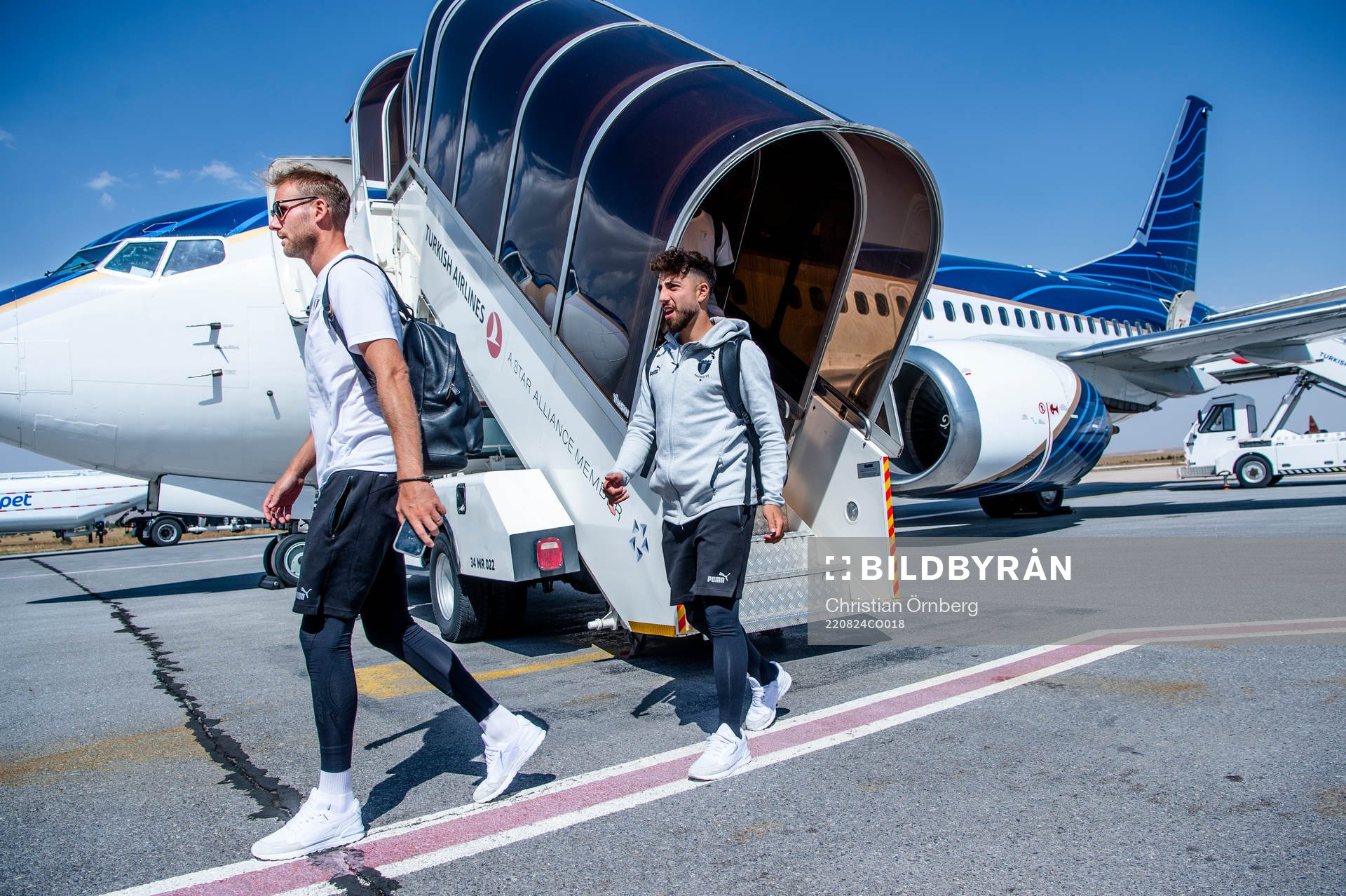 Ola Toivonen and Moustafa Zeidan of Malmö FF