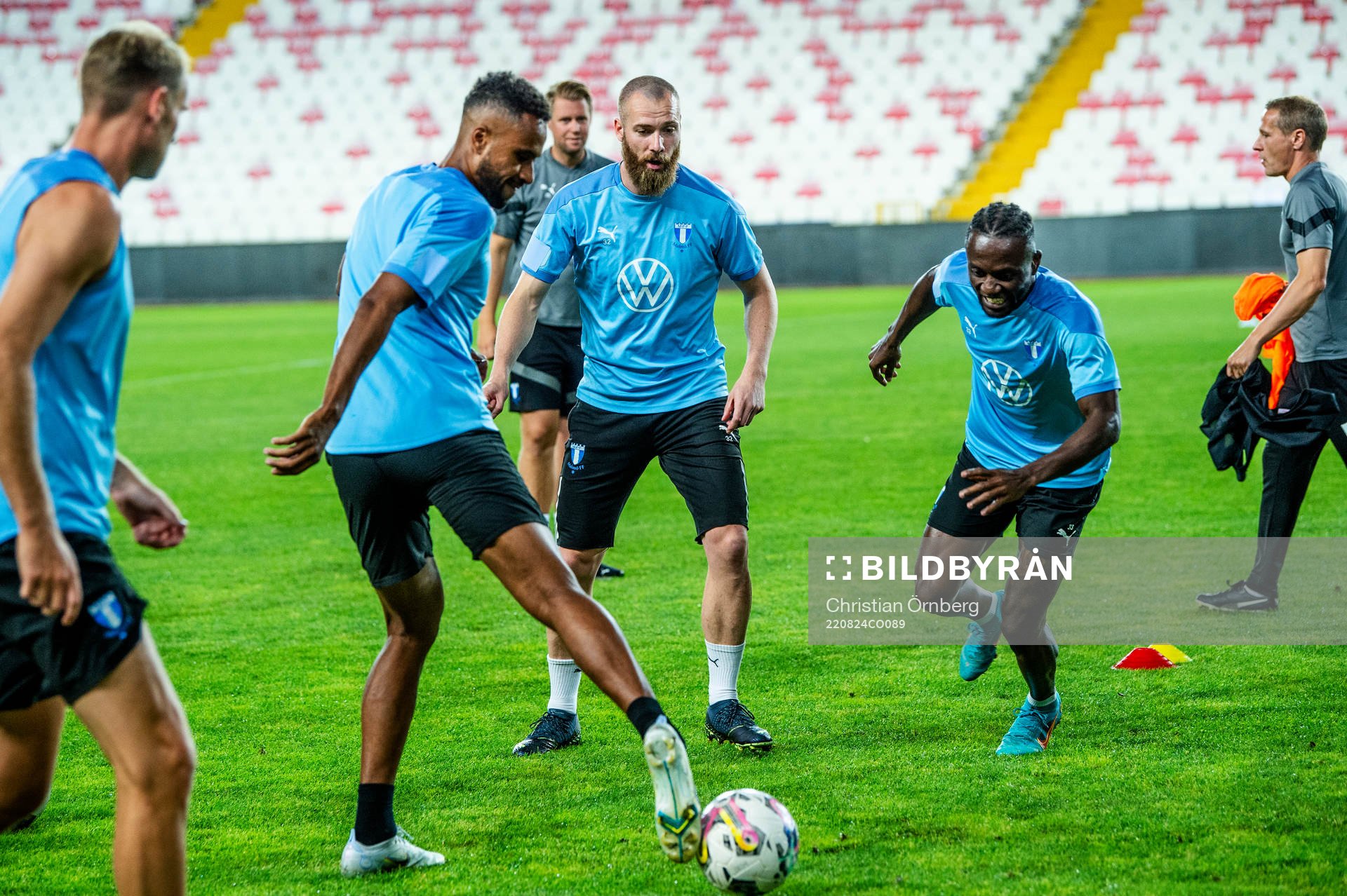 Jo Inge Berget, Isaac Kiese Thelin and Mohamed Buya Turay