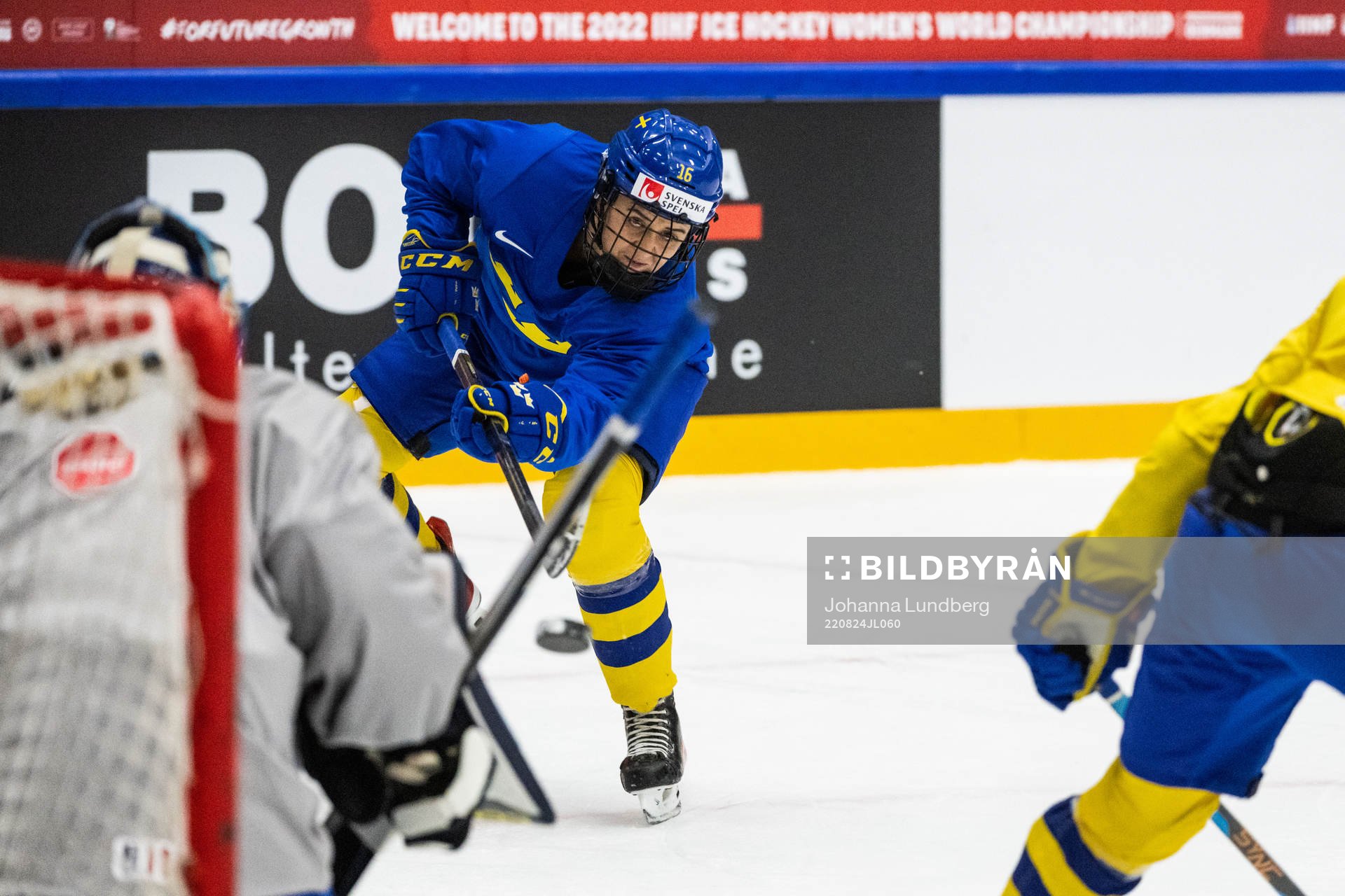 Linnea Johansson of the Swedish women's national ice hockey