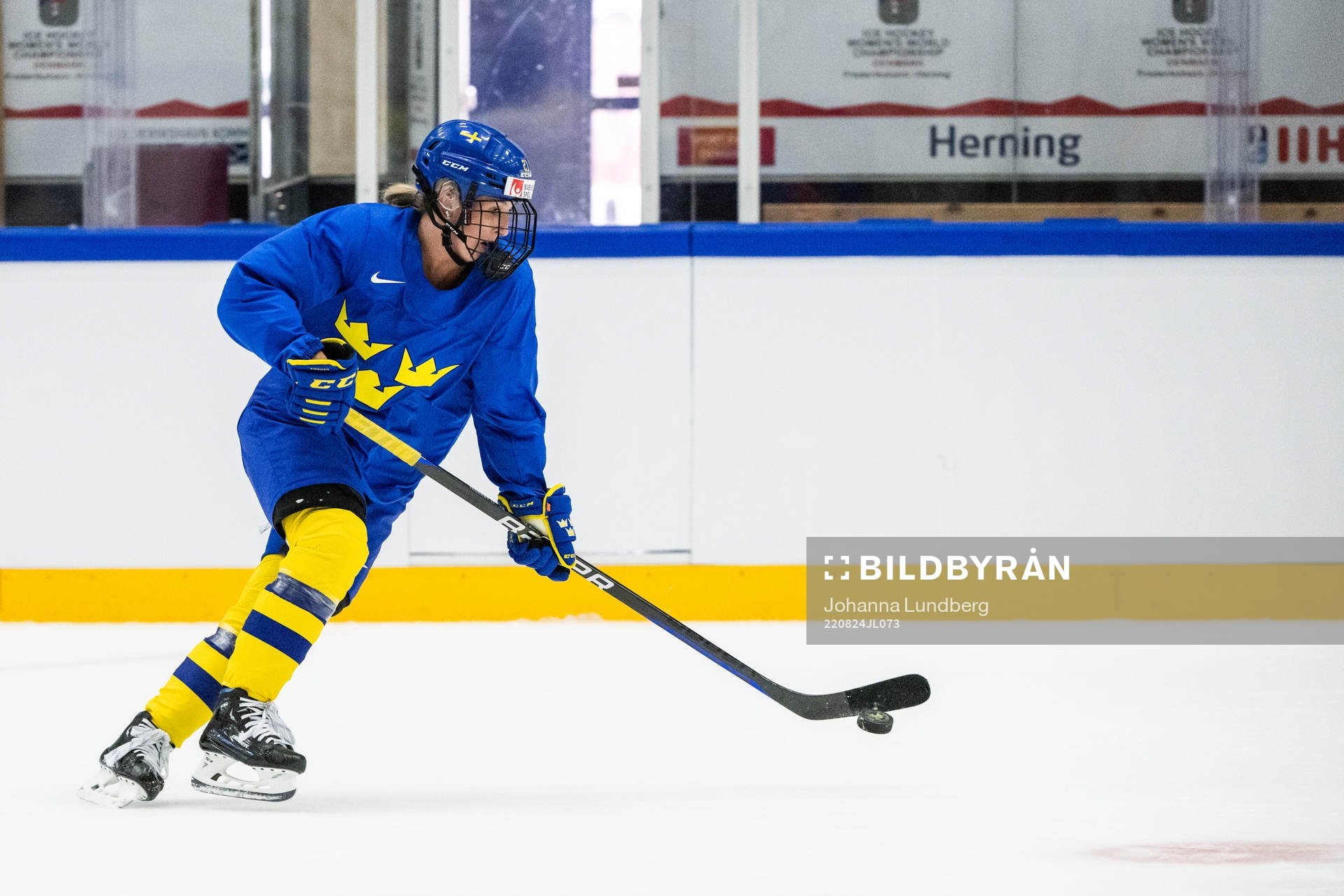 Celine Tedenby of the Swedish women's national ice hockey
