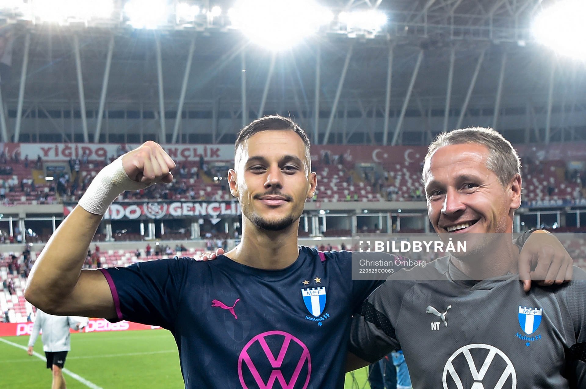 Veljko Birmancevic of Malmö FF celebrates
