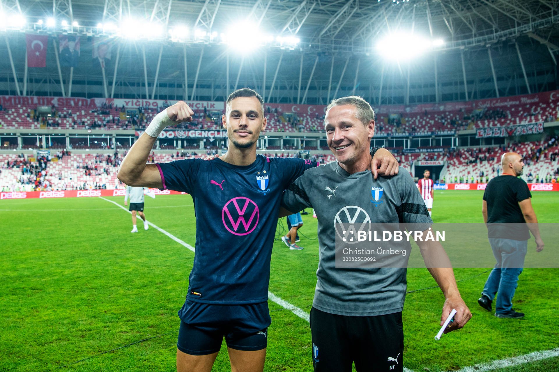 Veljko Birmancevic and assisterande tränare Nikola