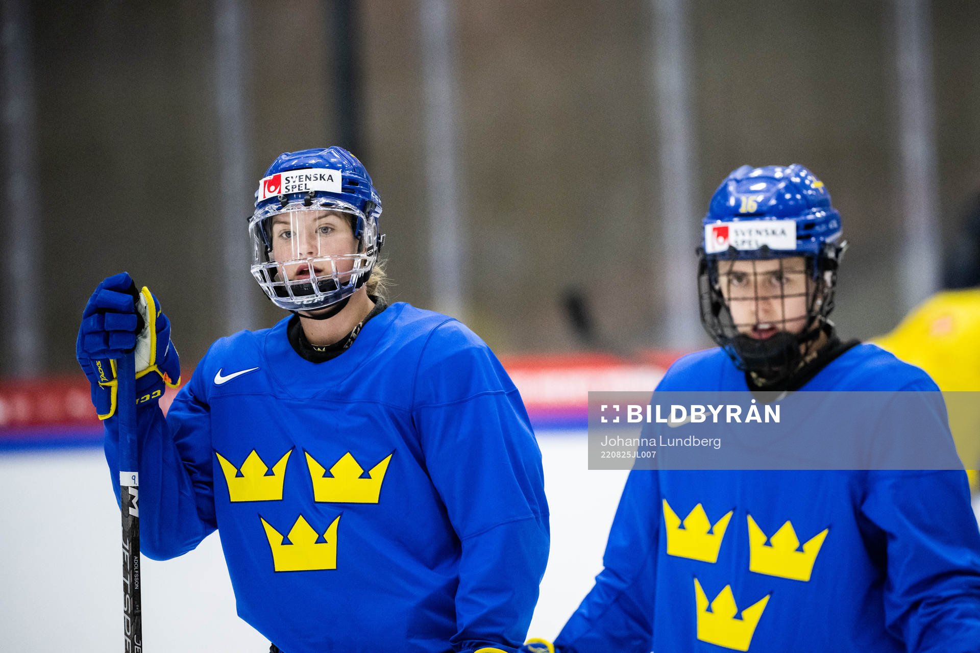 Jessica Adolfsson of Sweden at a practice session