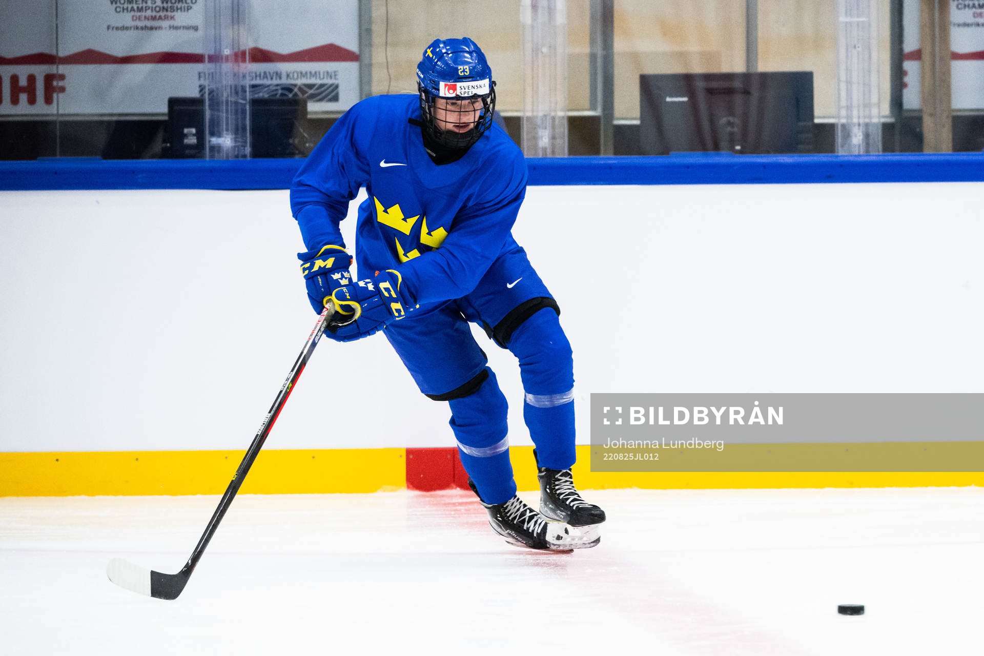 Thea Johansson of Sweden at a practice session