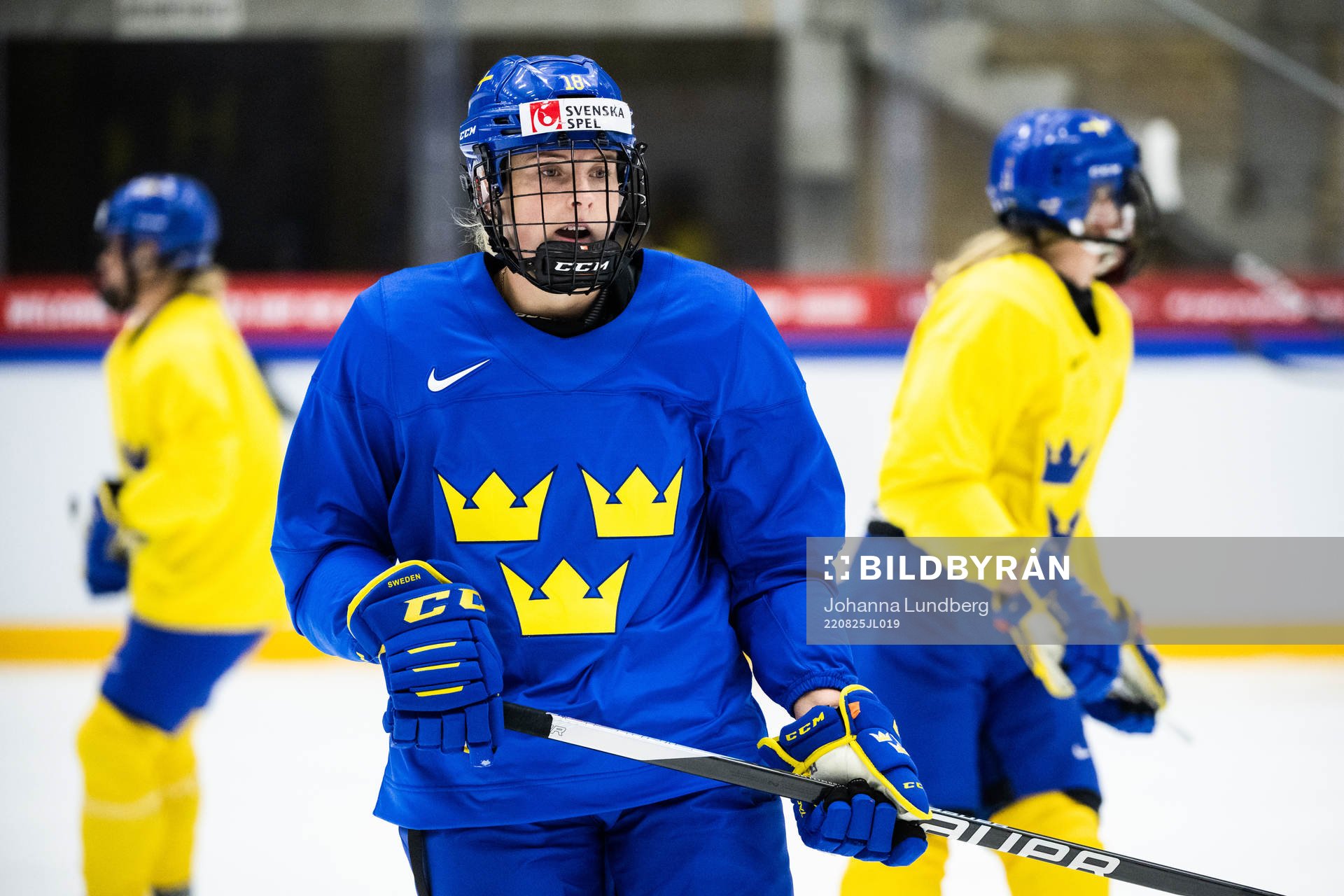 Jenny Antonsson of Sweden at a practice session