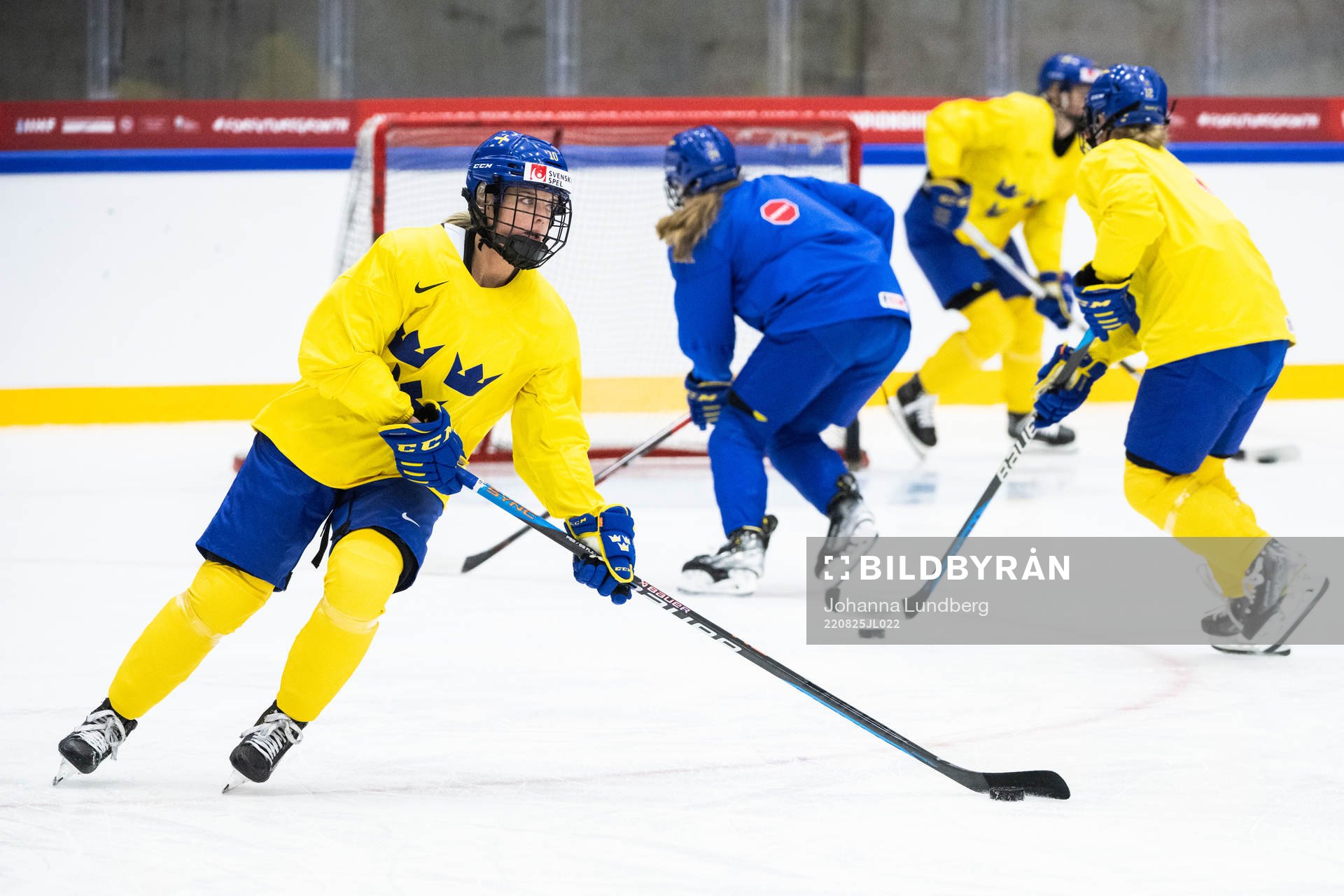 Mina Waxin of Sweden at a practice session