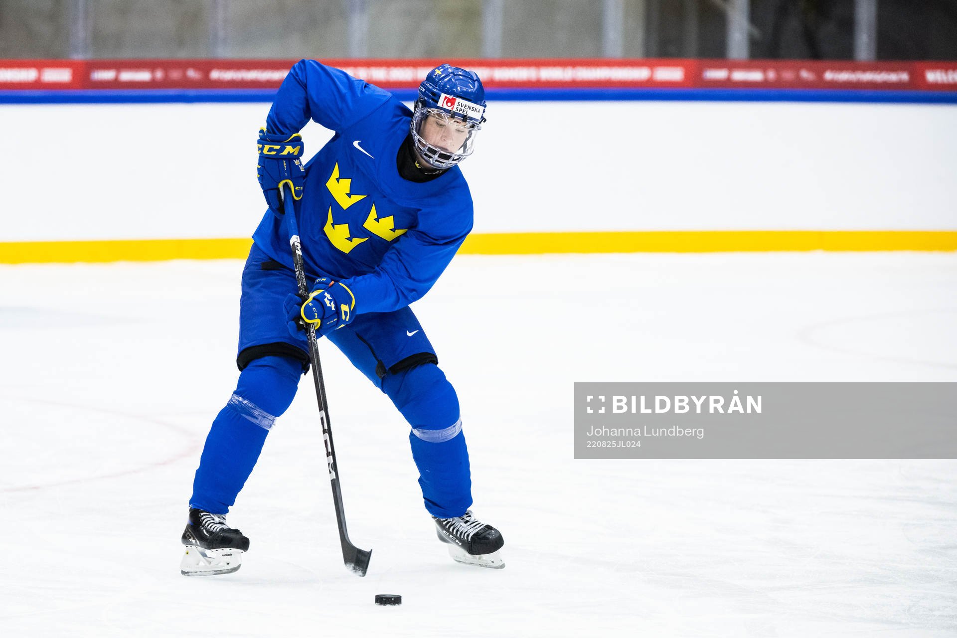Jessica Adolfsson of Sweden at a practice session