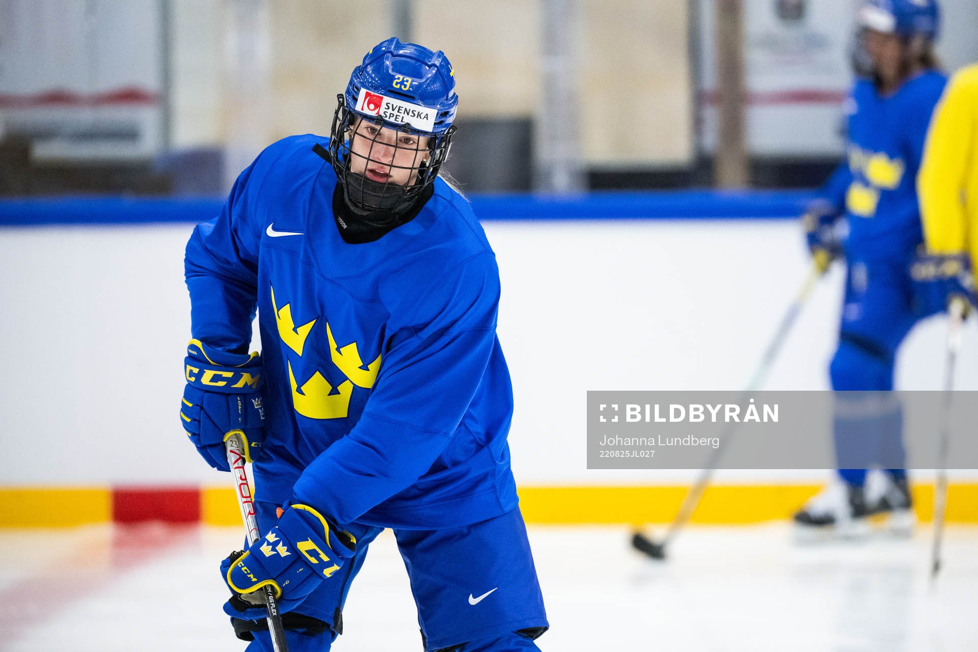 Thea Johansson of Sweden at a practice session
