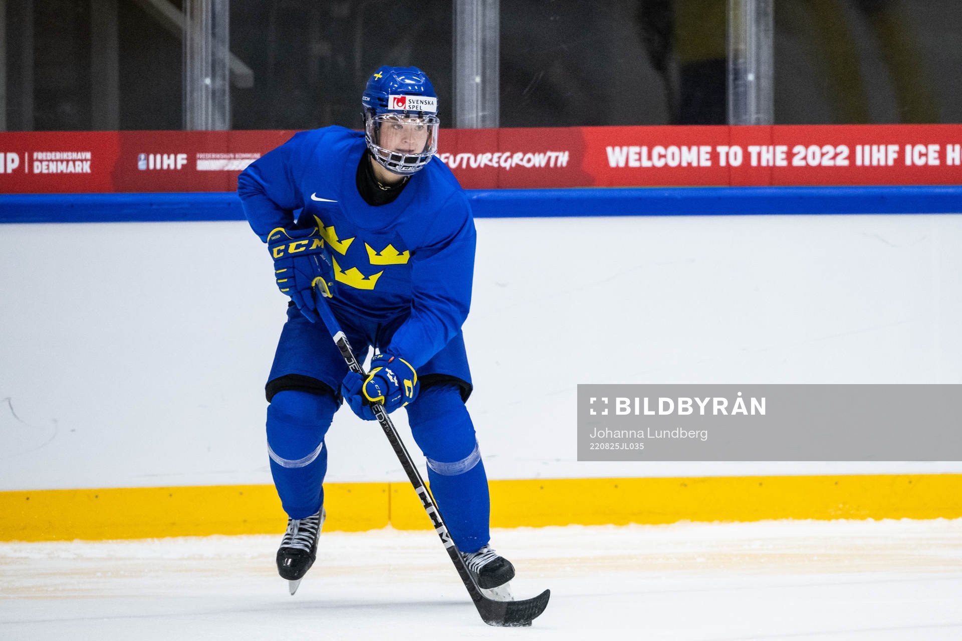 Jessica Adolfsson of Sweden at a practice session