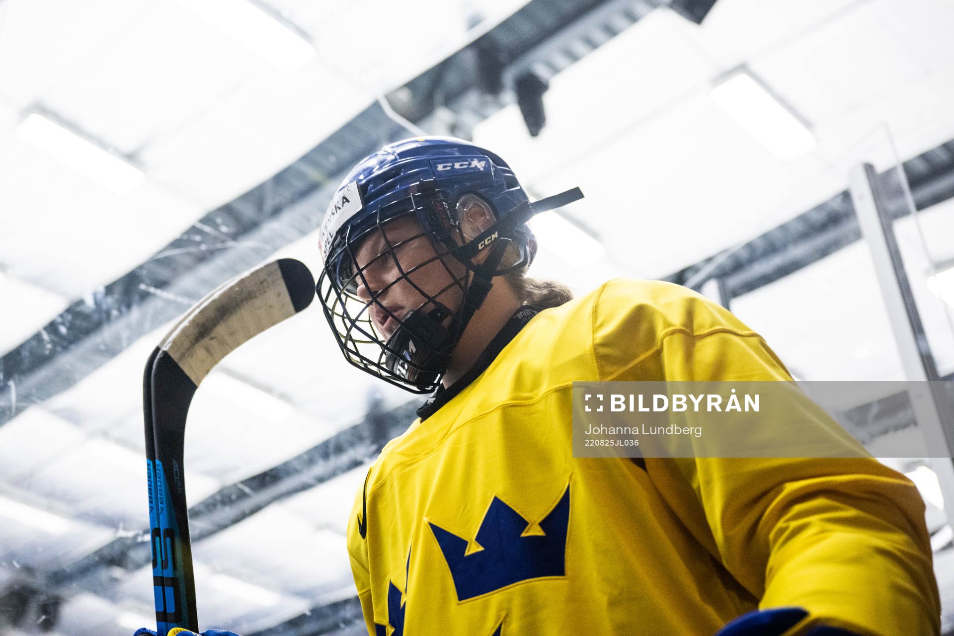 Maja Nylén-Persson of Sweden at a practice session