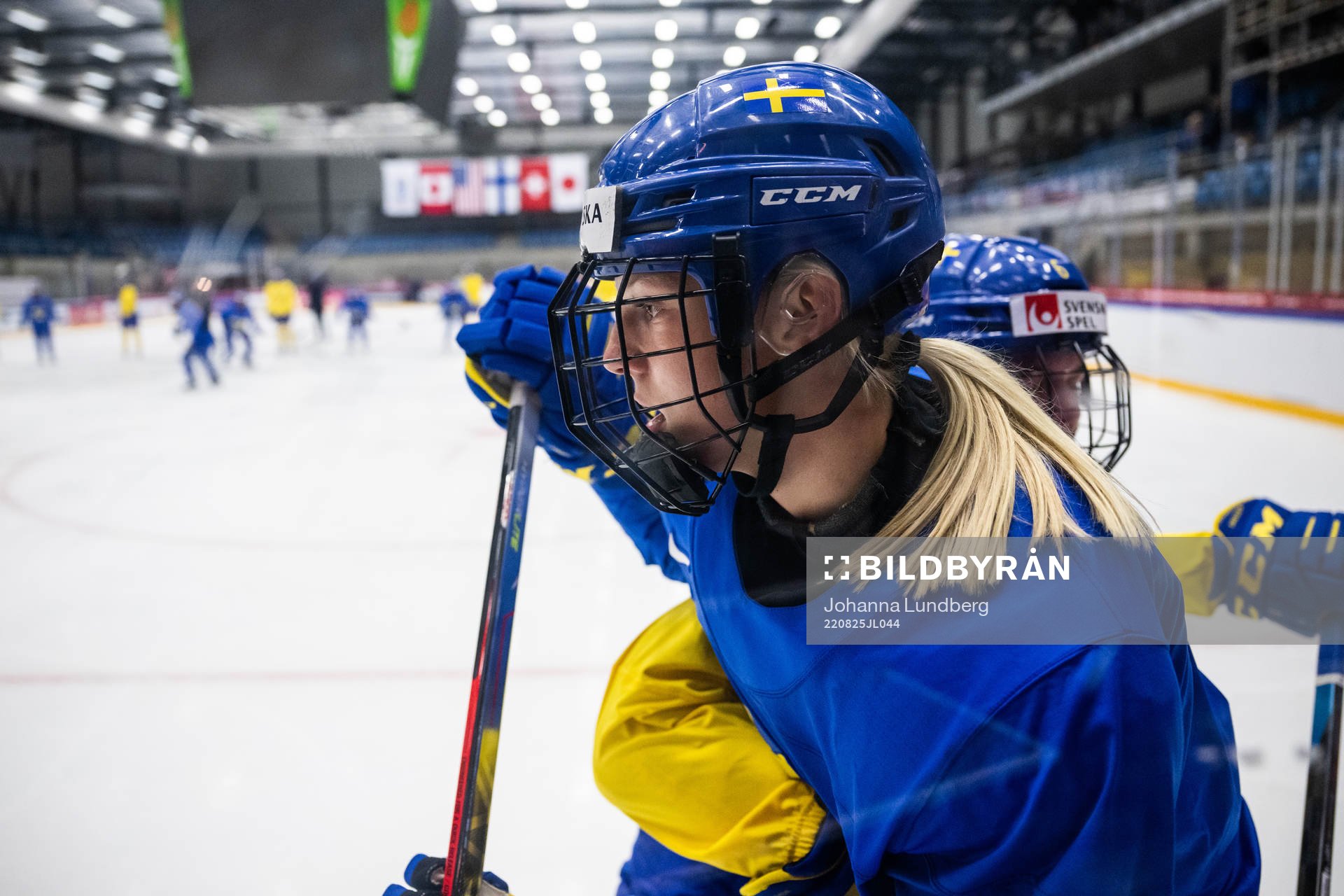 Thea Johansson of Sweden at a practice session