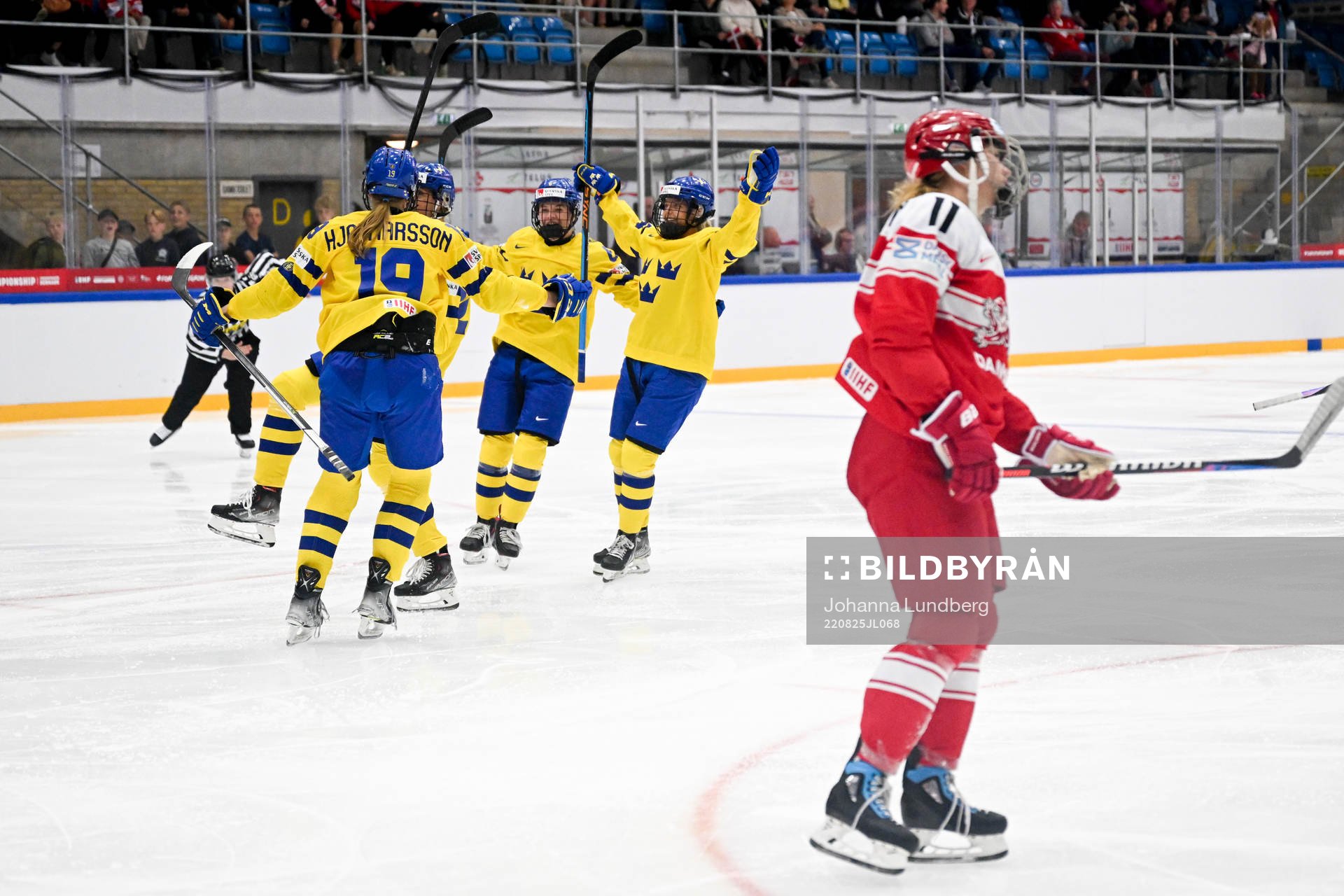 Hanna Olsson of Sweden celebrates