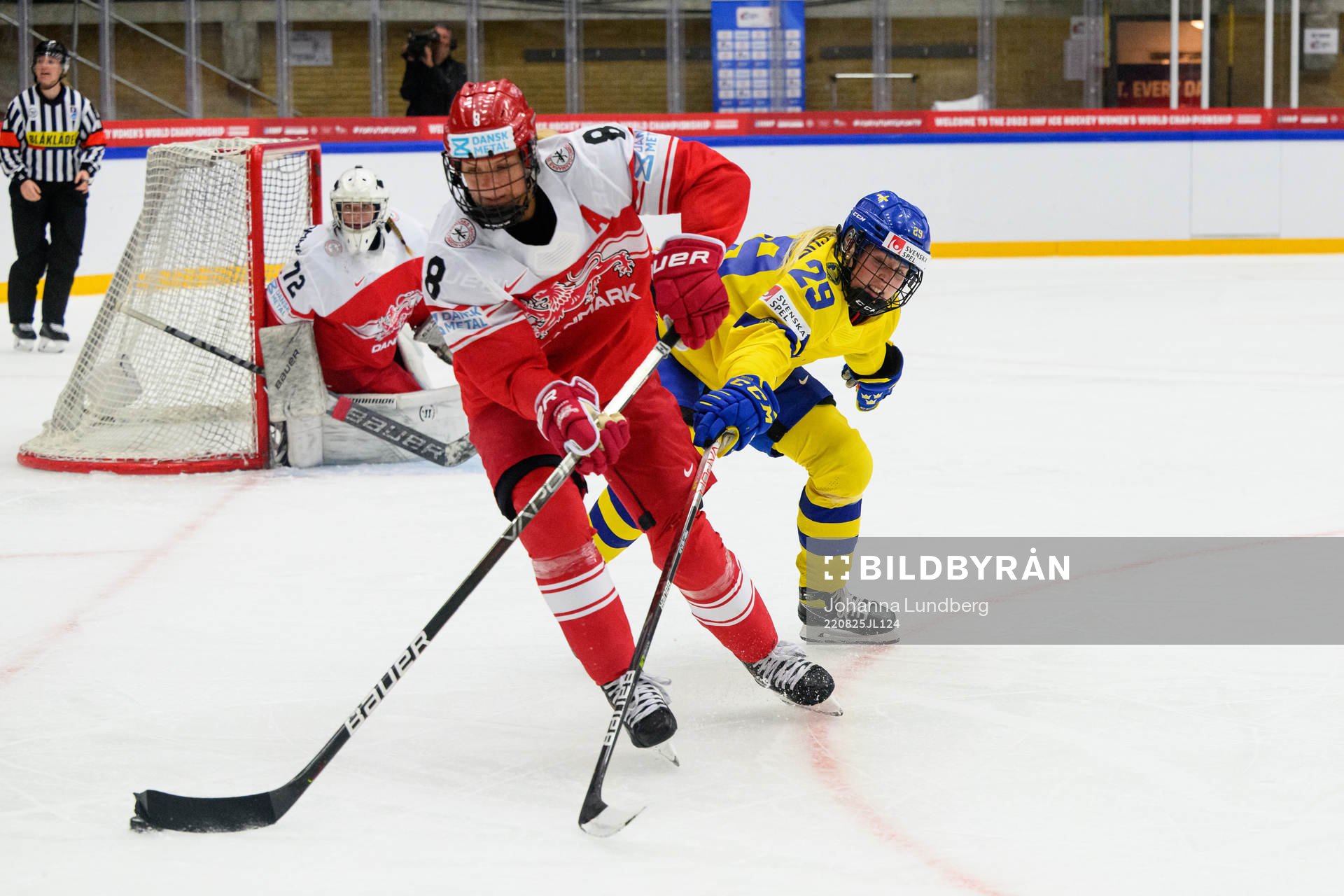 Josefine Persson of Denmark and Olivia Carlsson of Sweden