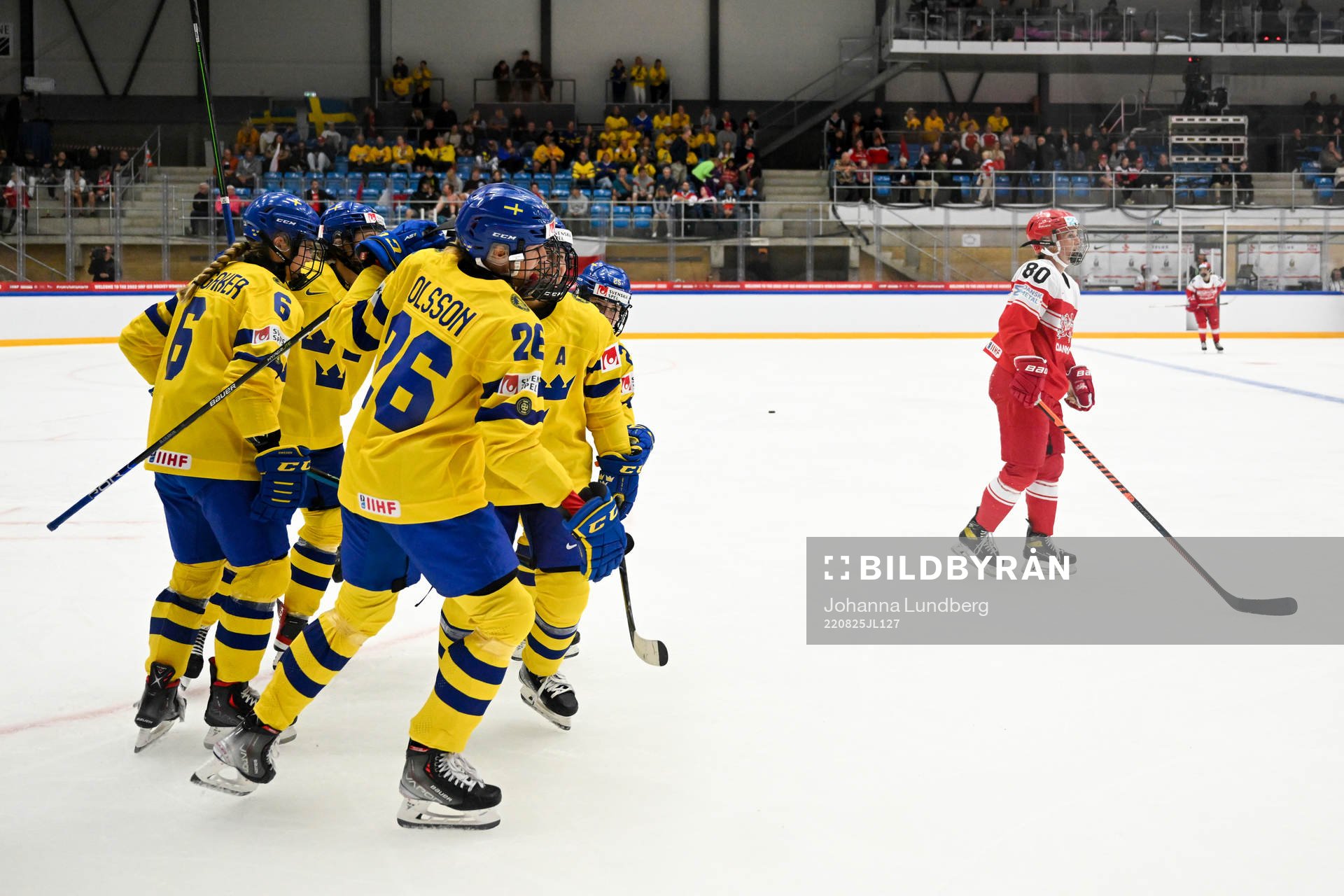 Hanna Olsson of Sweden celebrates