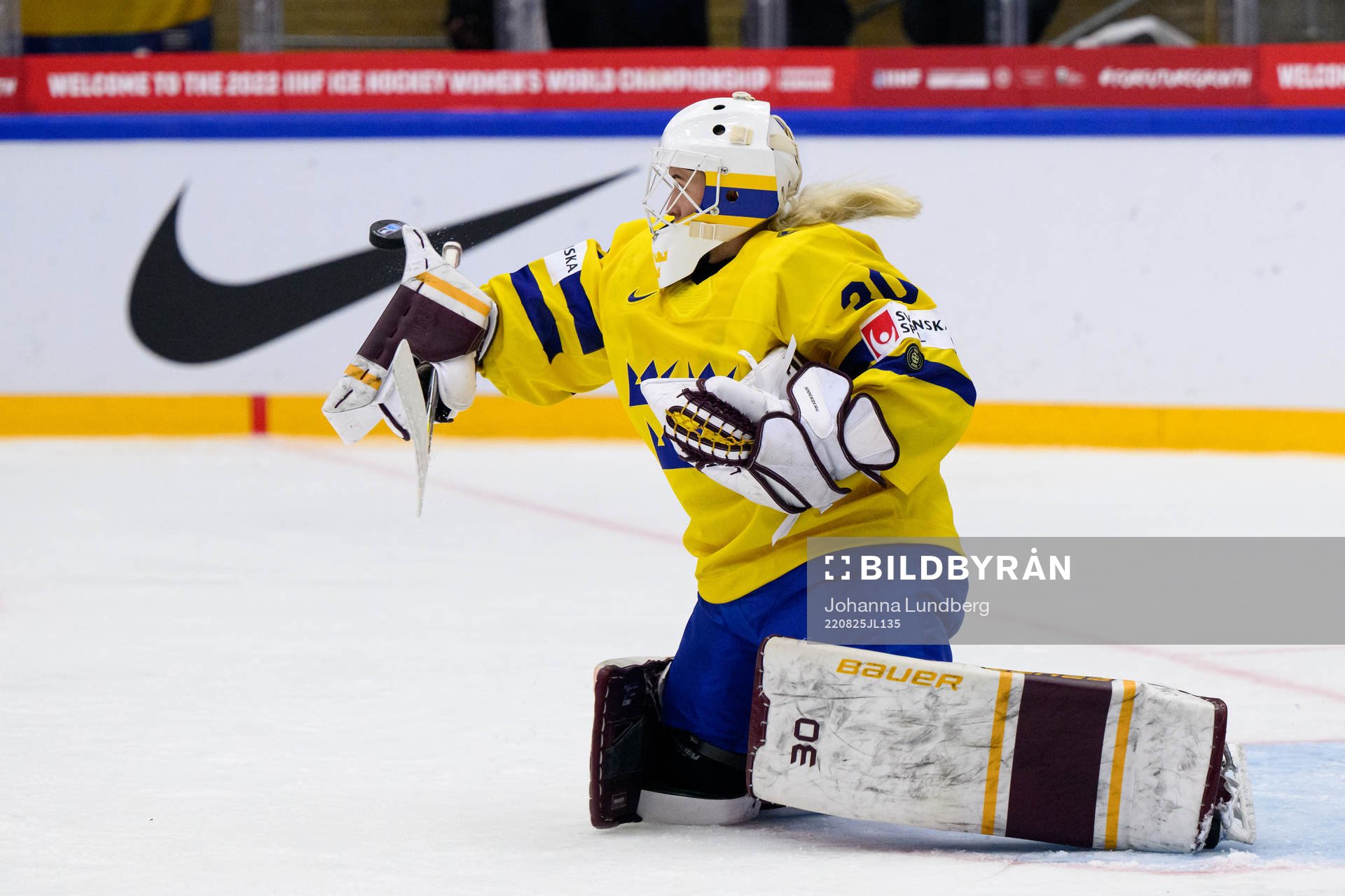 Goaltender Emma Söderberg of Sweden