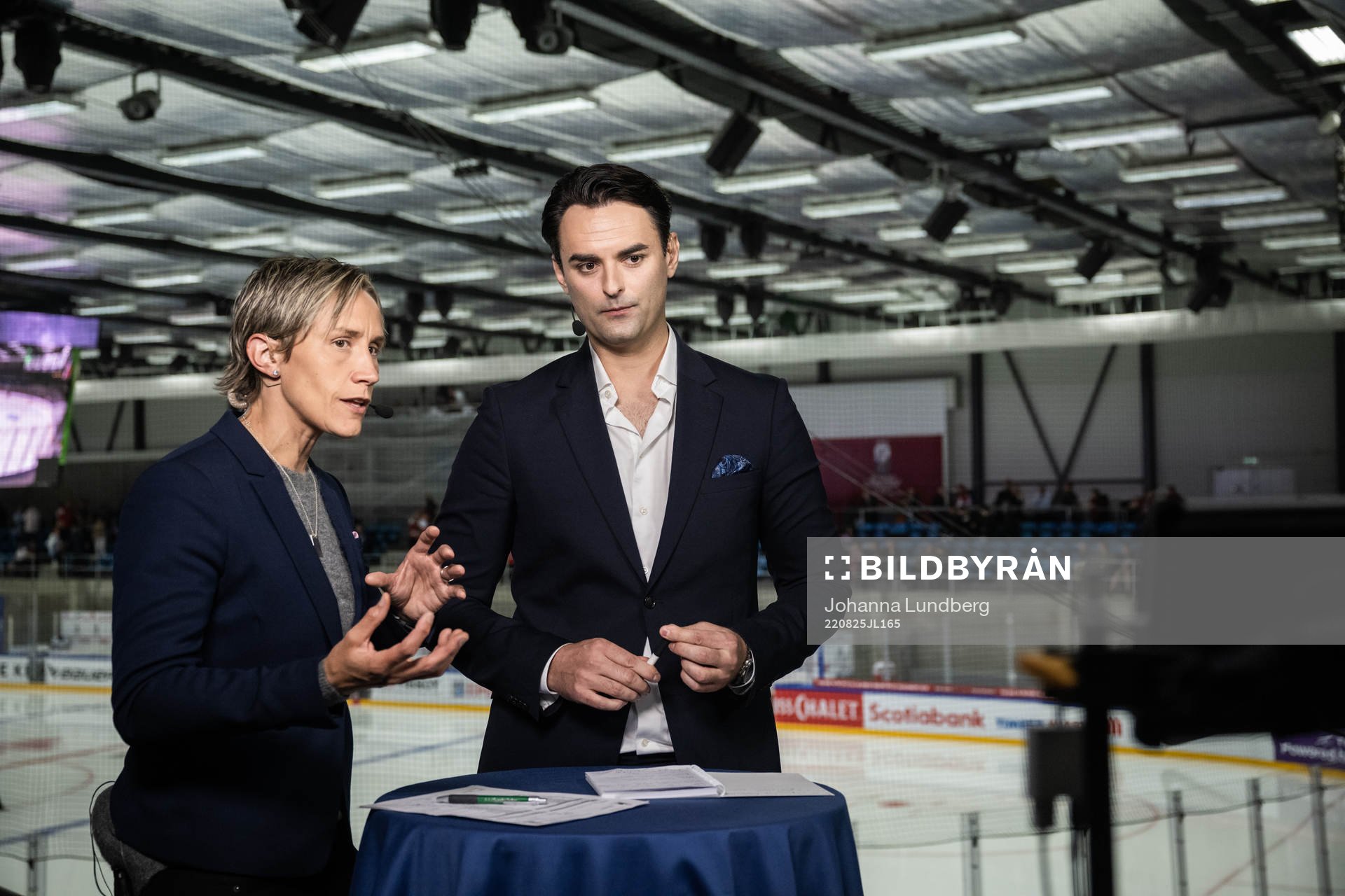 Maria Rooth and Dusan Umicevic of Swedish broadcaster SVT
