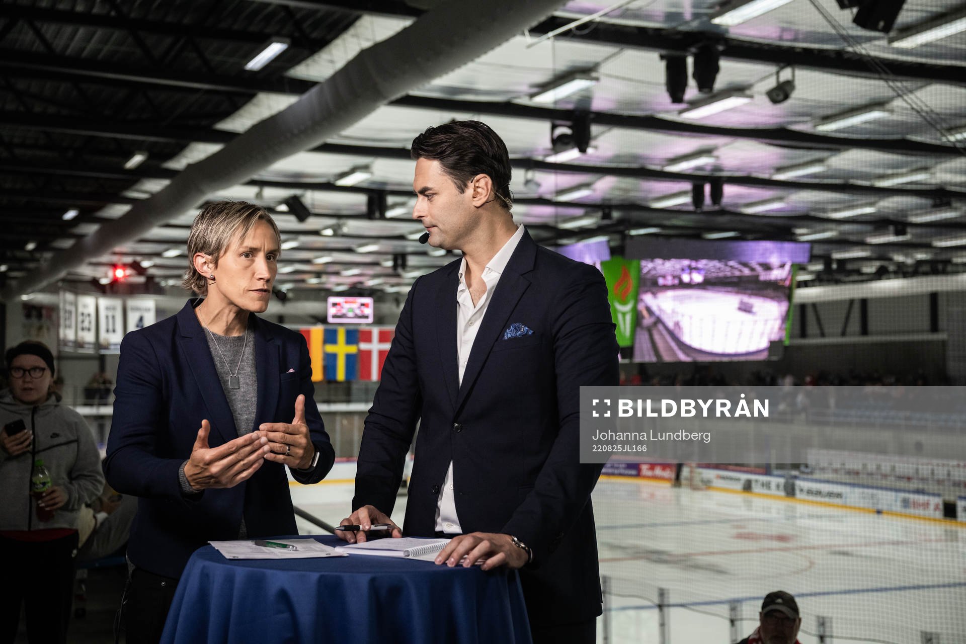 Maria Rooth and Dusan Umicevic of Swedish broadcaster SVT