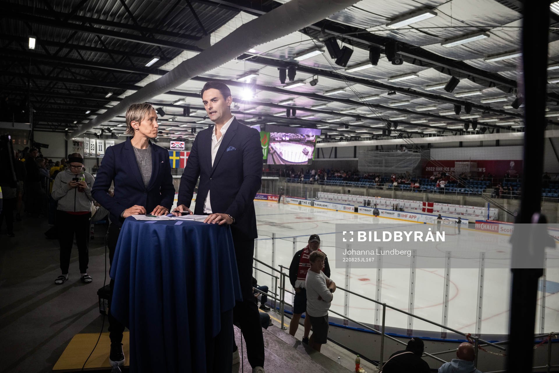 Maria Rooth and Dusan Umicevic of Swedish broadcaster SVT