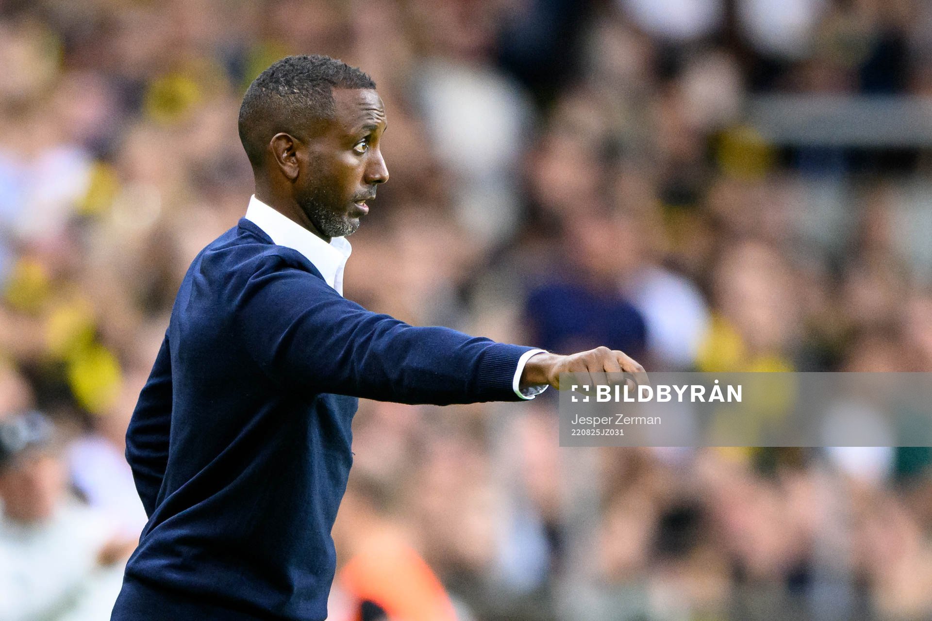 Henok Goitom, head coach of AIK during the UEFA Conference League playoff match between AIK and FC Slovacko on August 25, 2022 in Stockholm.