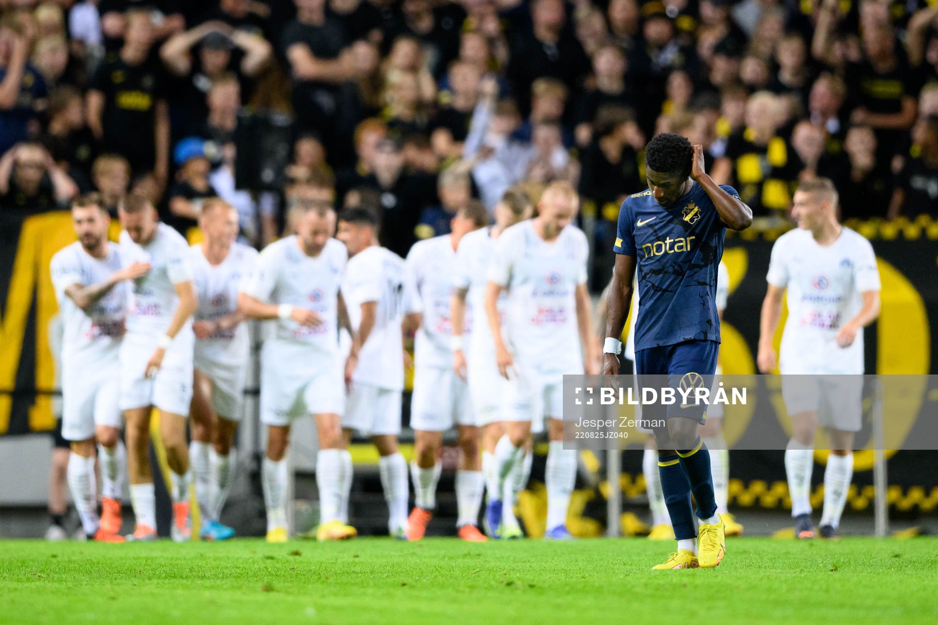 Josafat Mendes of AIK looks dejected
