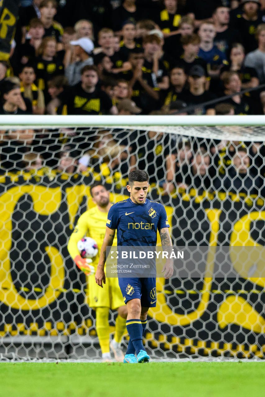 Nicolas Stefanelli of AIK looks dejected
