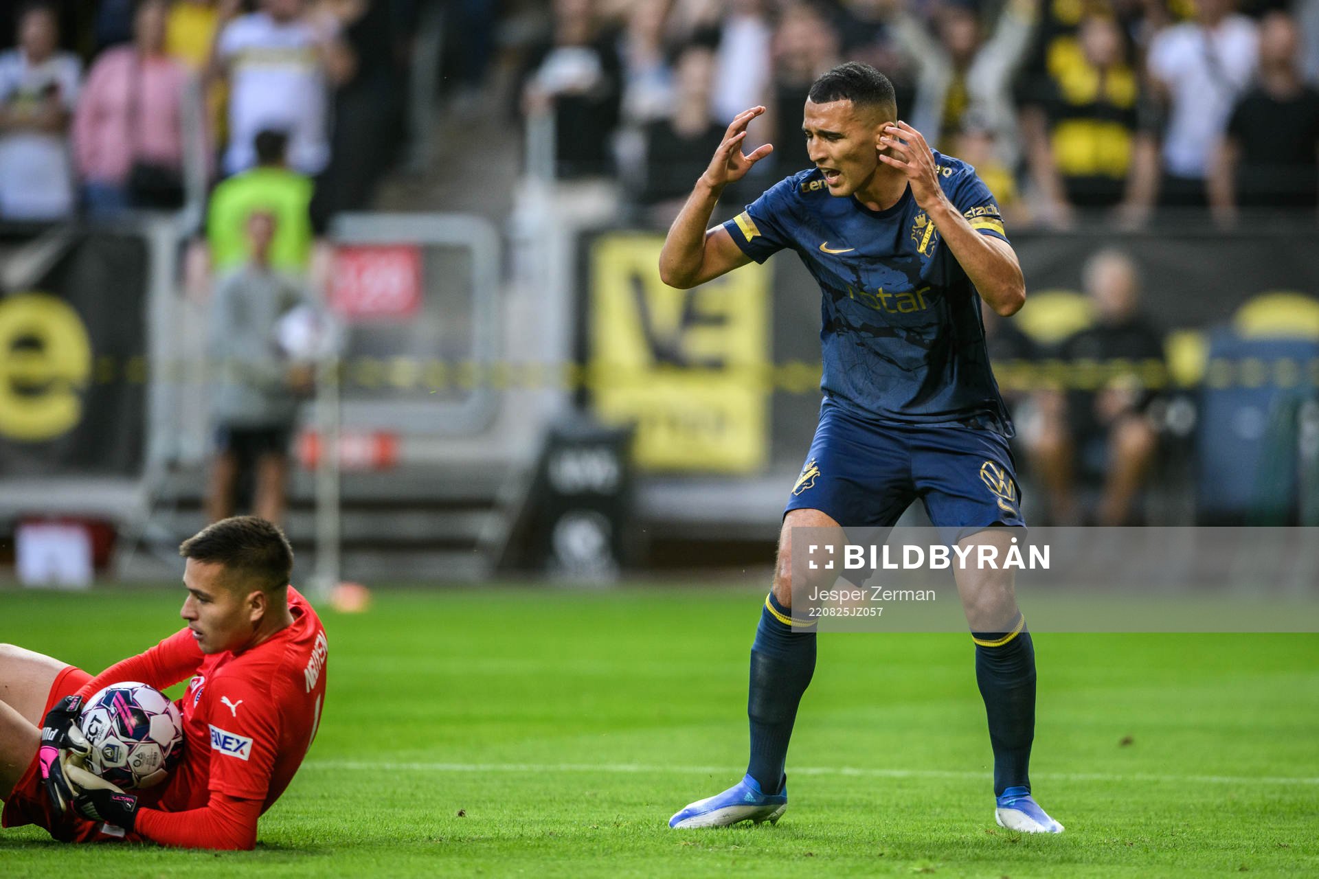 Nabil Bahoui of AIK looks dejected