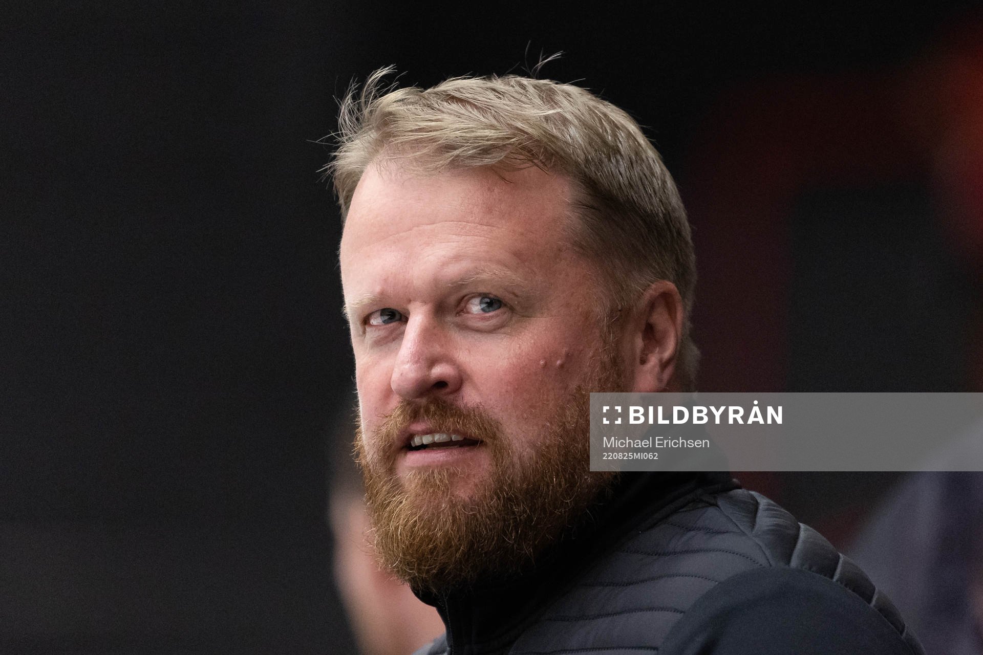 Linköpings tränare Klas Östman innan  träningsmatchen i
