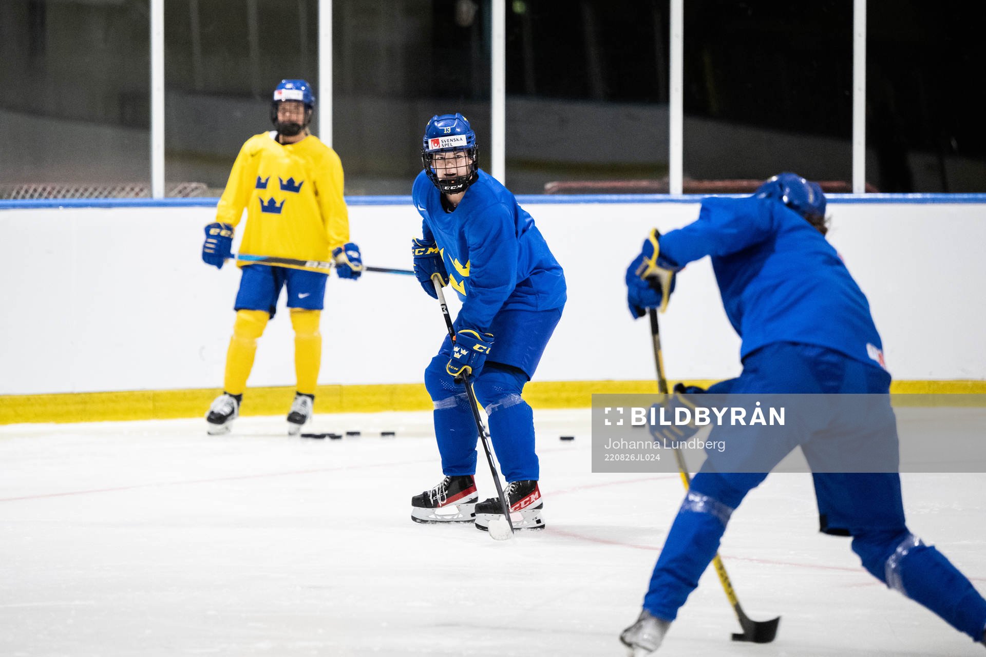 Emma Murén of Sweden at a practice session