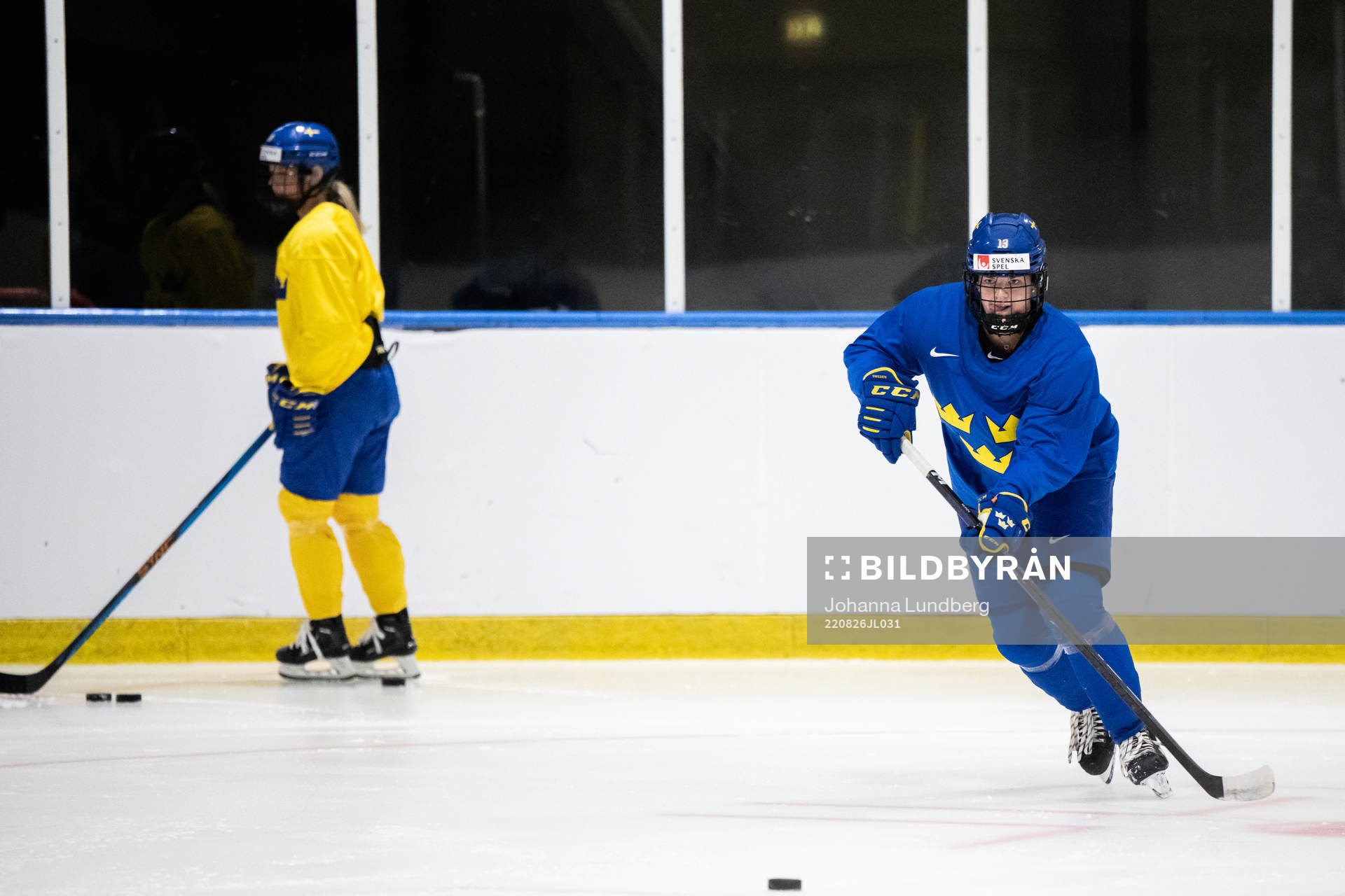 Emma Murén of Sweden at a practice session