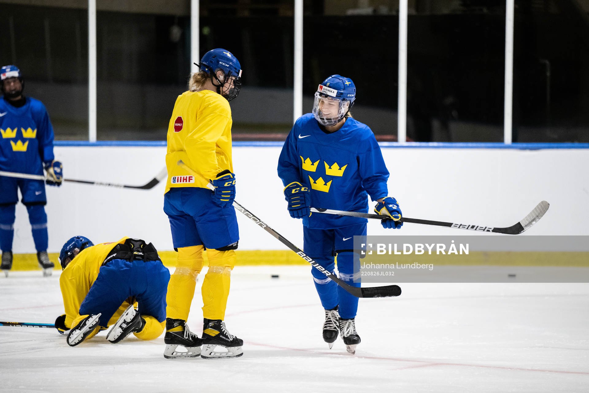 Ebba Berglund of Sweden at a practice session