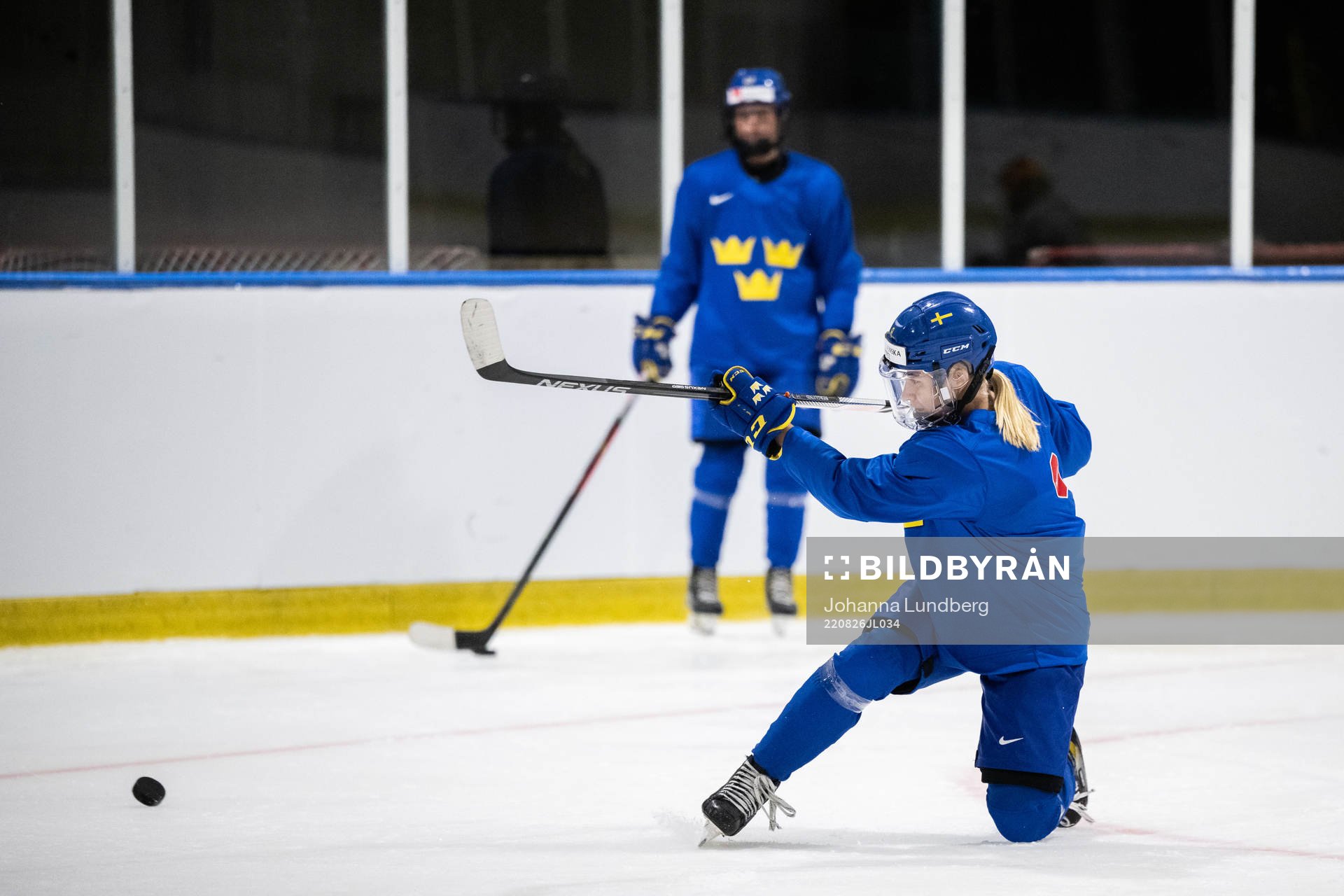 Ebba Berglund of Sweden at a practice session