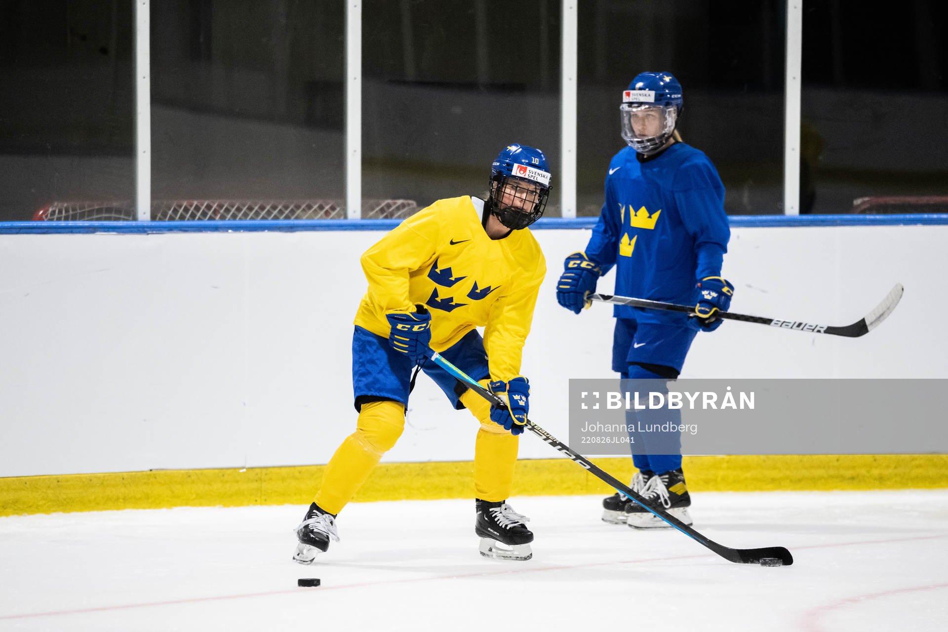 Mina Waxin of Sweden at a practice session