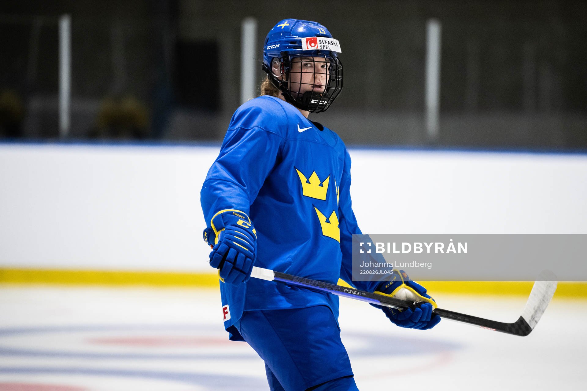 Emma Murén of Sweden at a practice session
