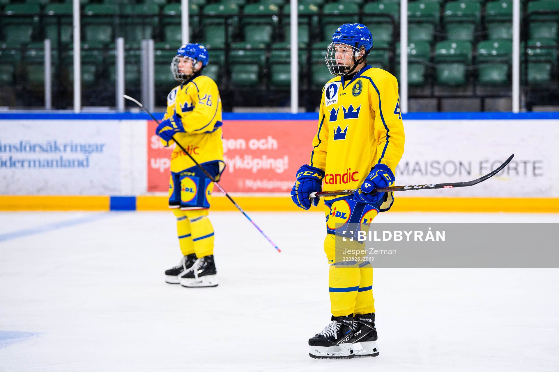 Sveriges Alexander Zetterberg och Leo Sahlin Wallenius