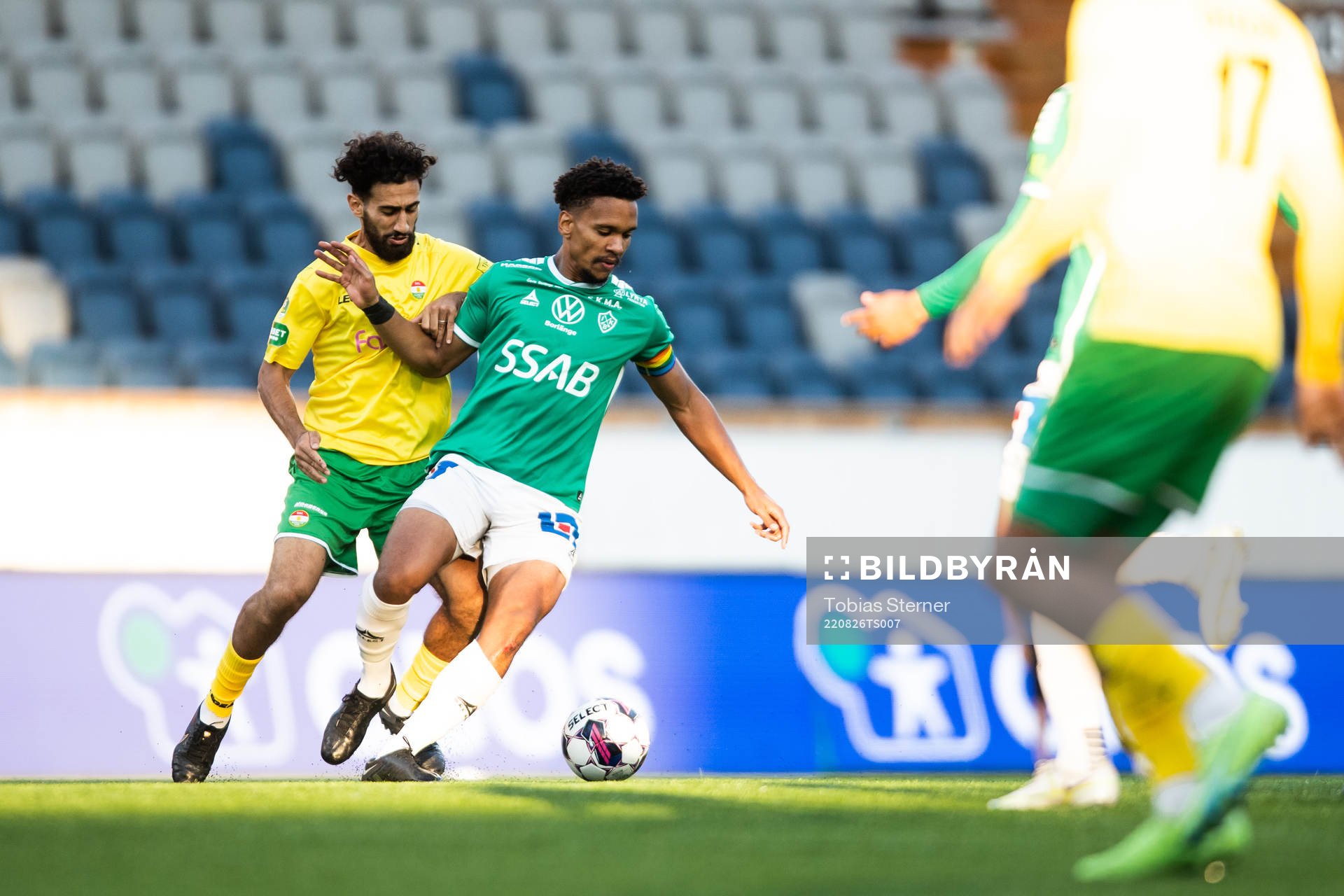 Dalkurds Hady Saleh Karim och Brages Seth Hellberg