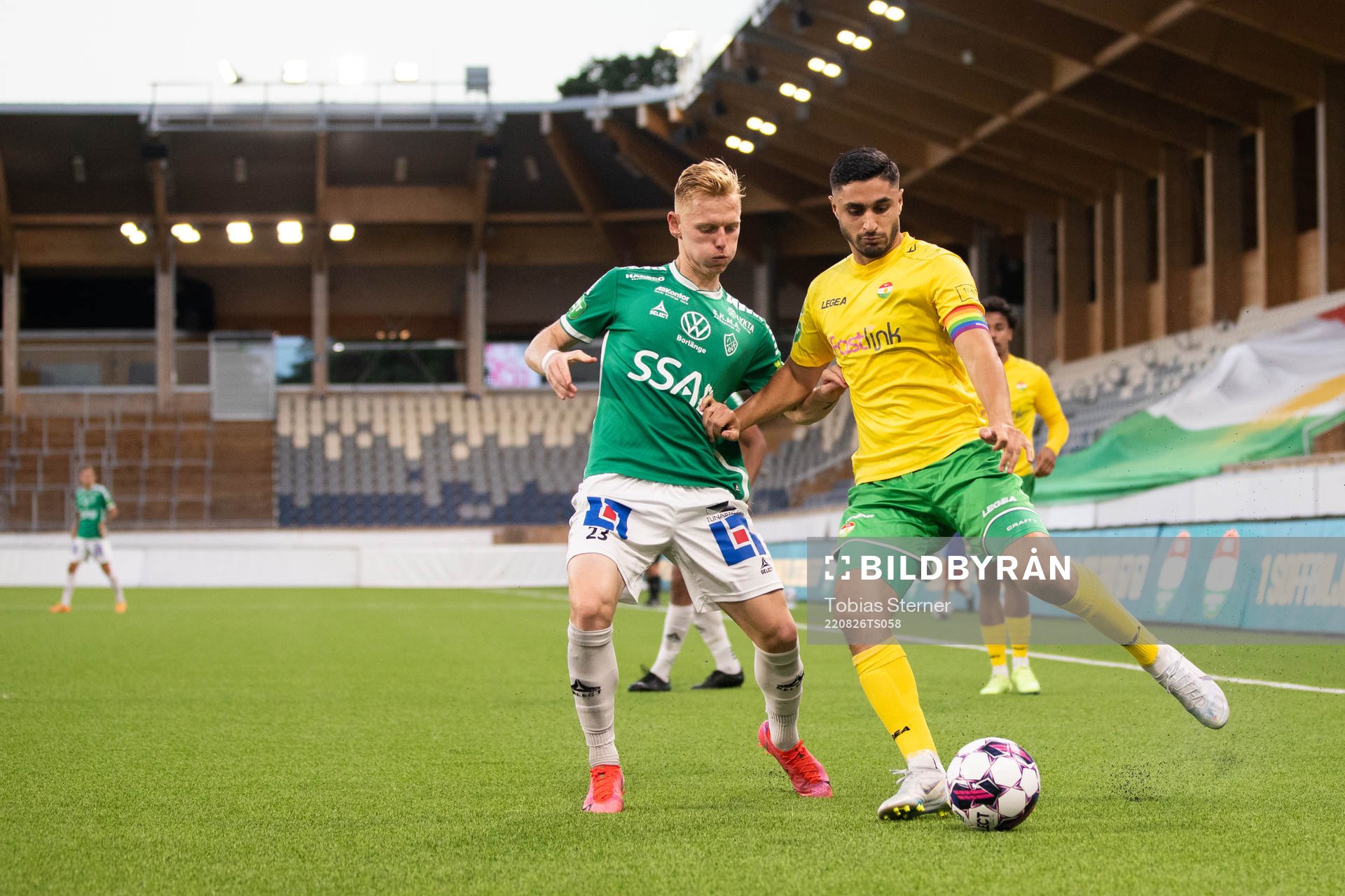 Brages Christopher Redenstrand och Dalkurds Umit Aras