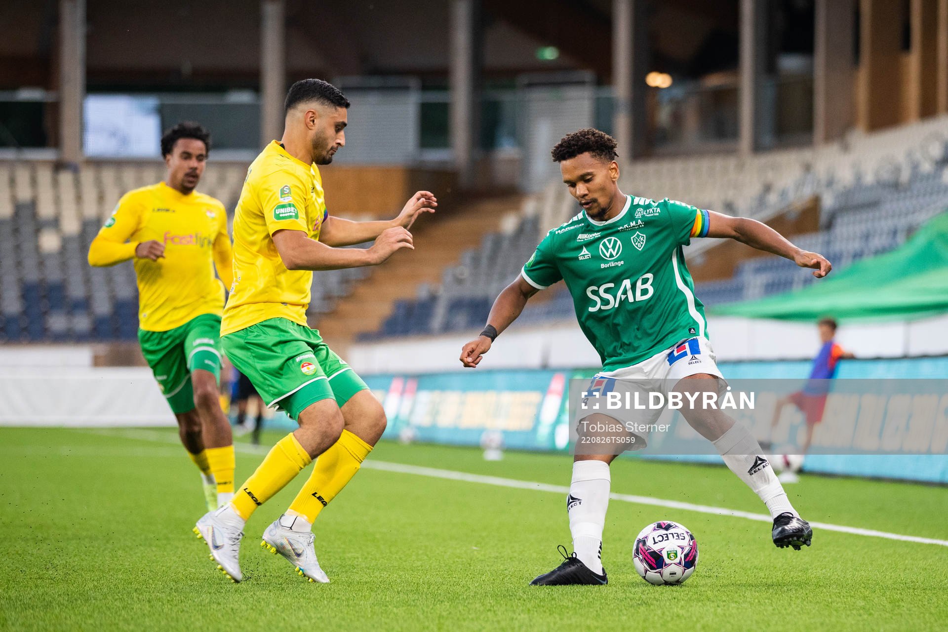 Dalkurds Umit Aras och Brages Seth Hellberg