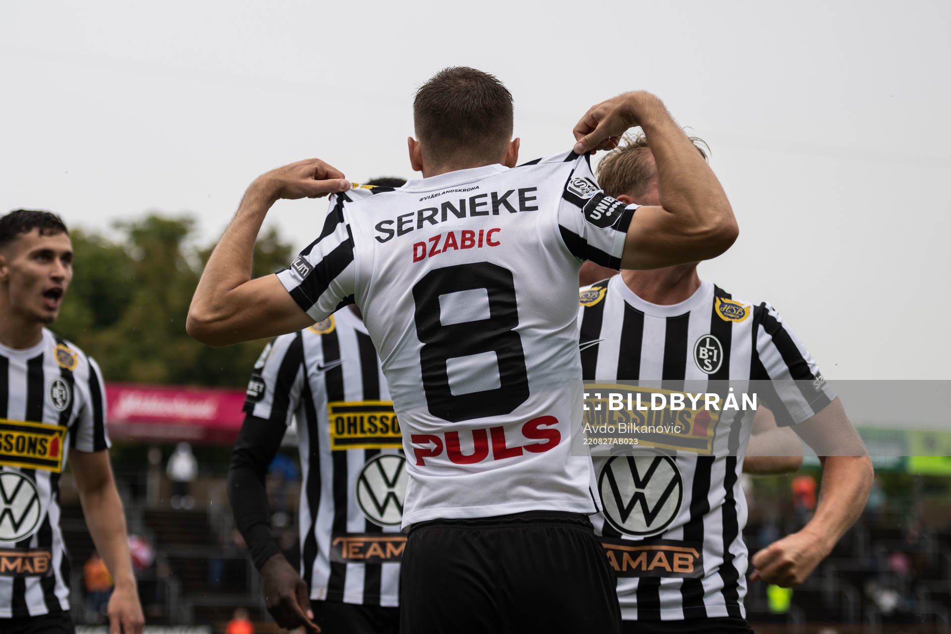 Landskronas Robin Dzabic jublar
