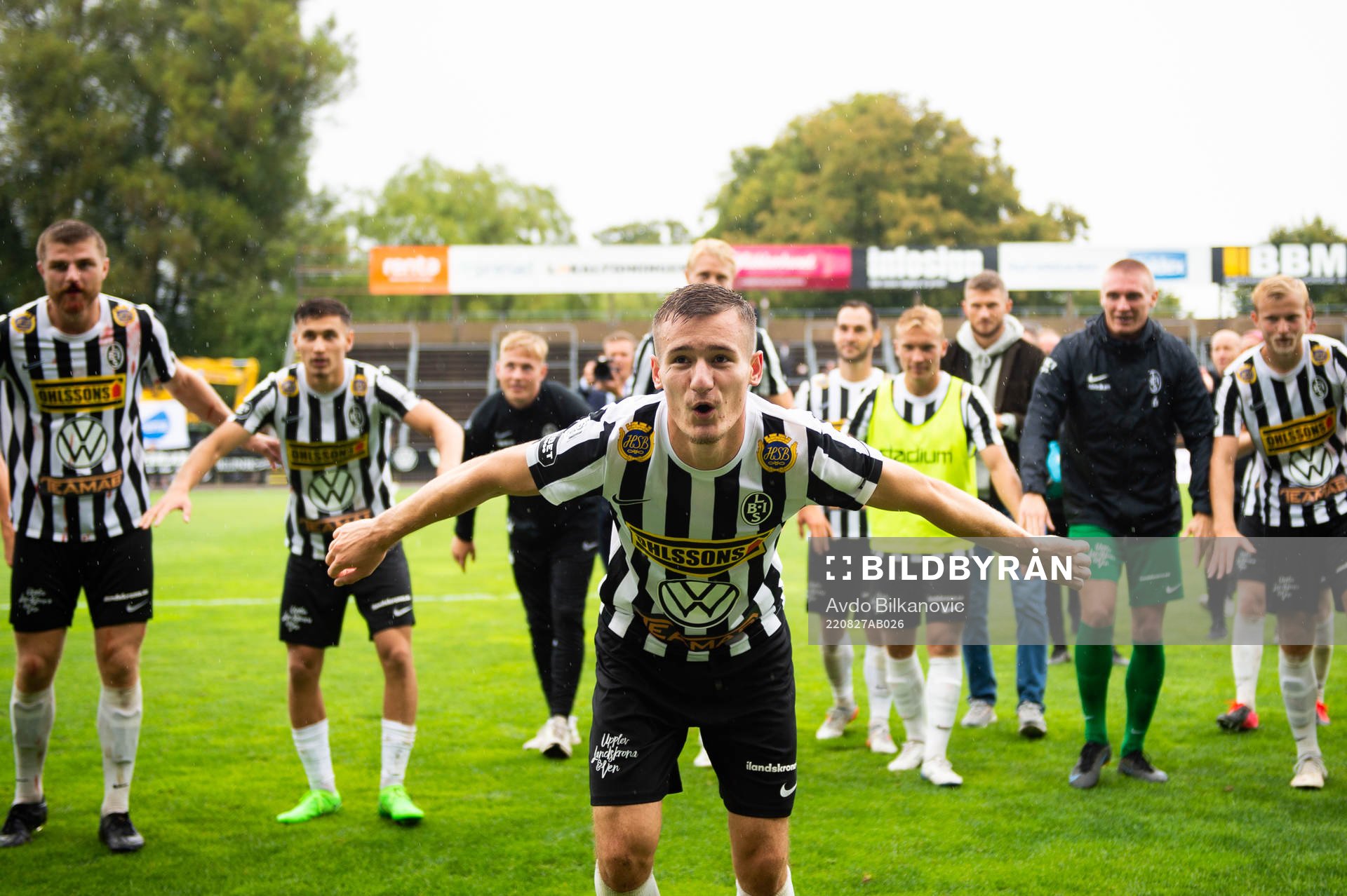 Landskronas Robin Dzabic jublar