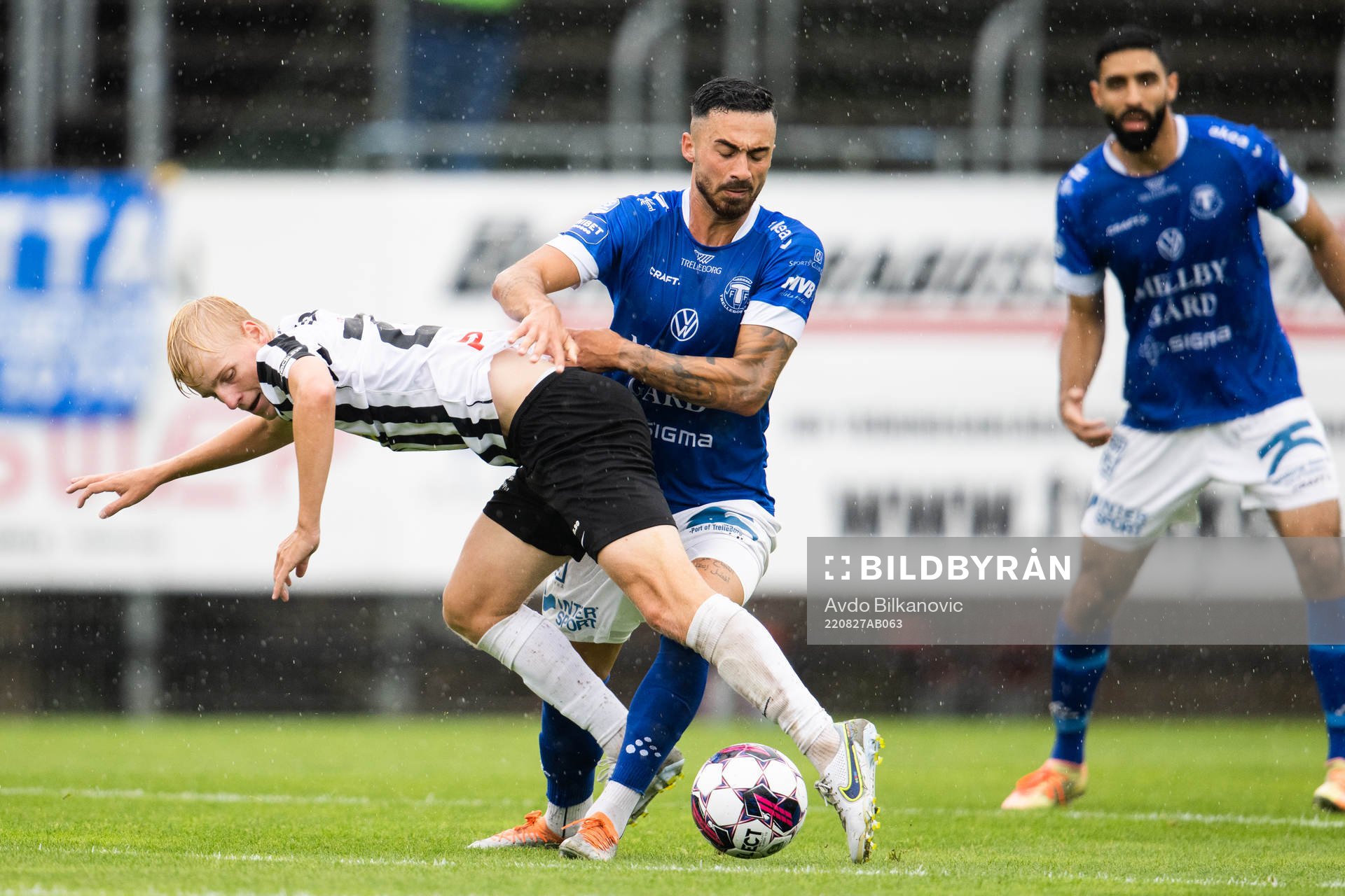Landskronas Emil Lindman och Trelleborgs Simon Amin