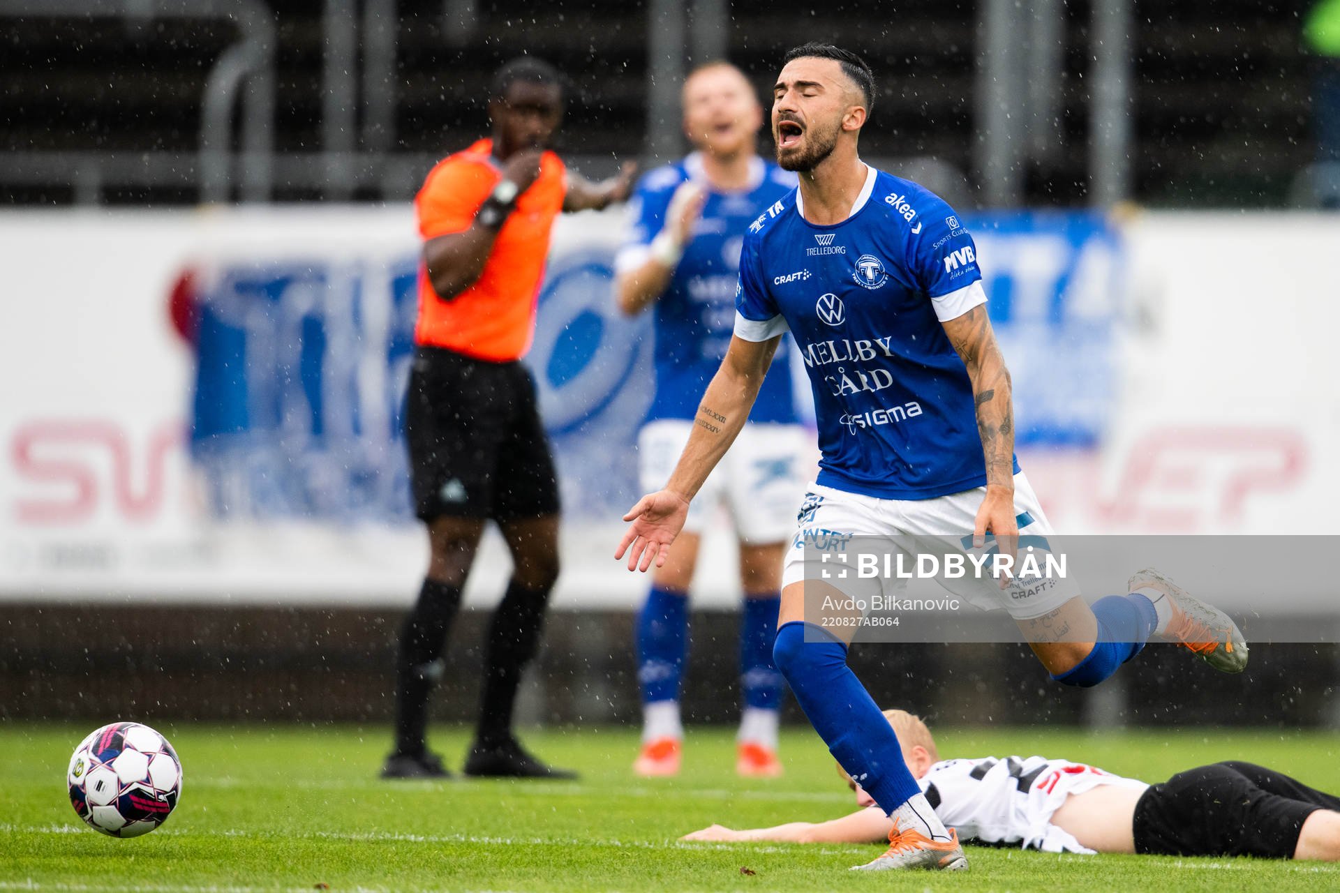 Trelleborgs Simon Amin agerar