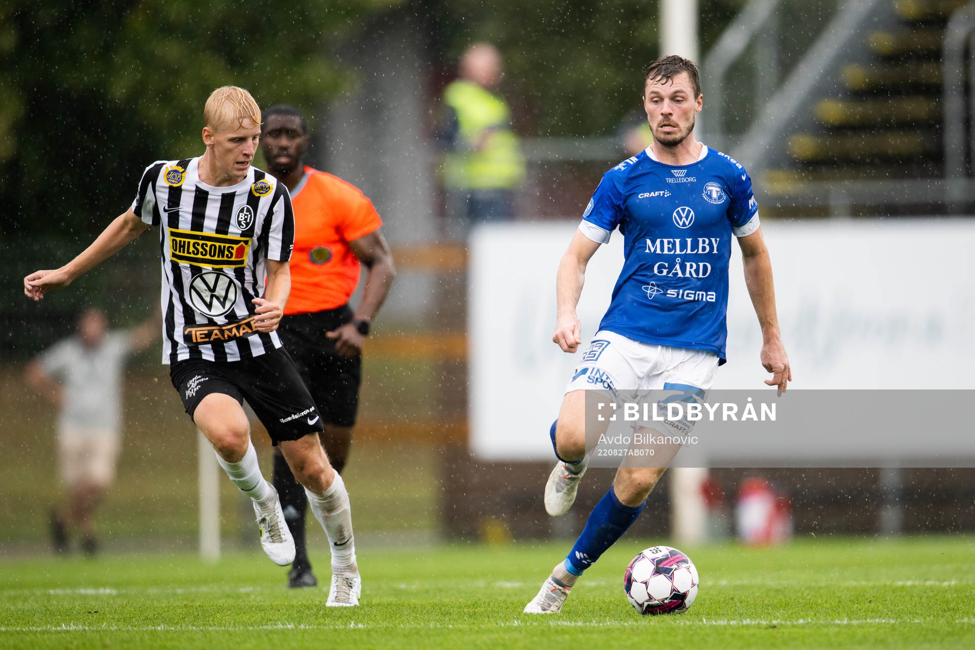 Landskronas Emil Lindman och Trelleborgs Nicolas Mortensen